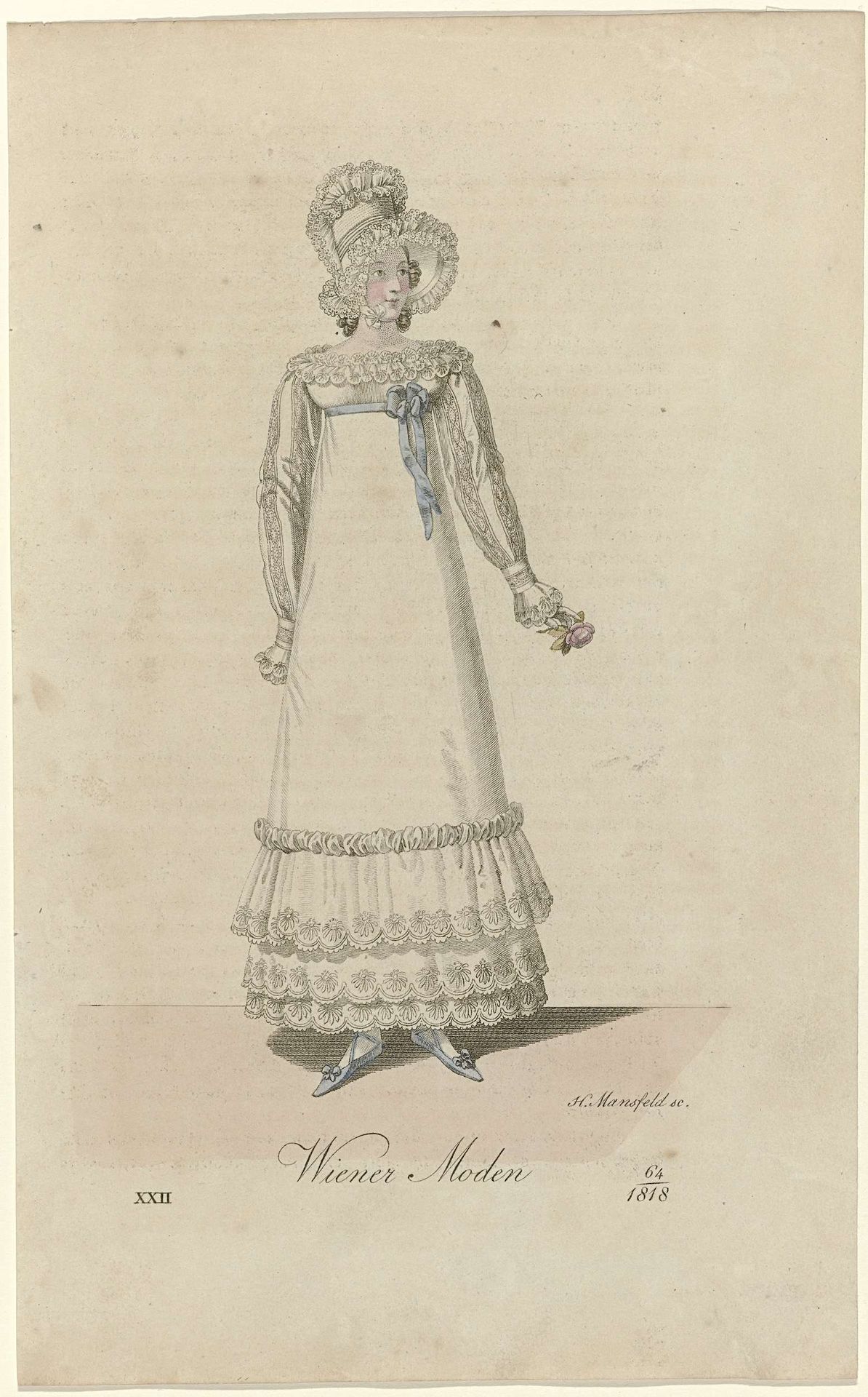 Wiener Zeitung für Kunst, Literatur und Mode, XXII (22), 1818, Nr. 64 : Wiener Moden by Heinrich Joseph Mansfeld