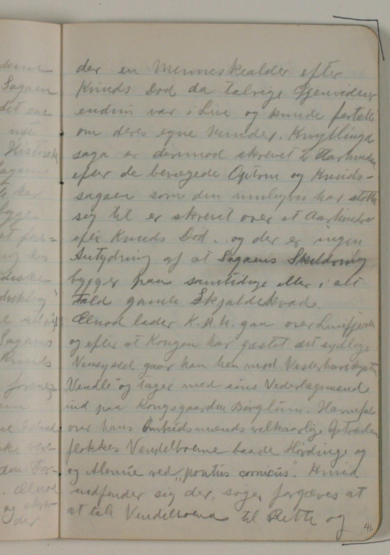 Notater vedrørende Ælnods saga om Knud den Helliges færd i Vendsyssel. Uddrag fra Historisk Tidsskrift, Hans Olrik by Niels Larsen Stevns