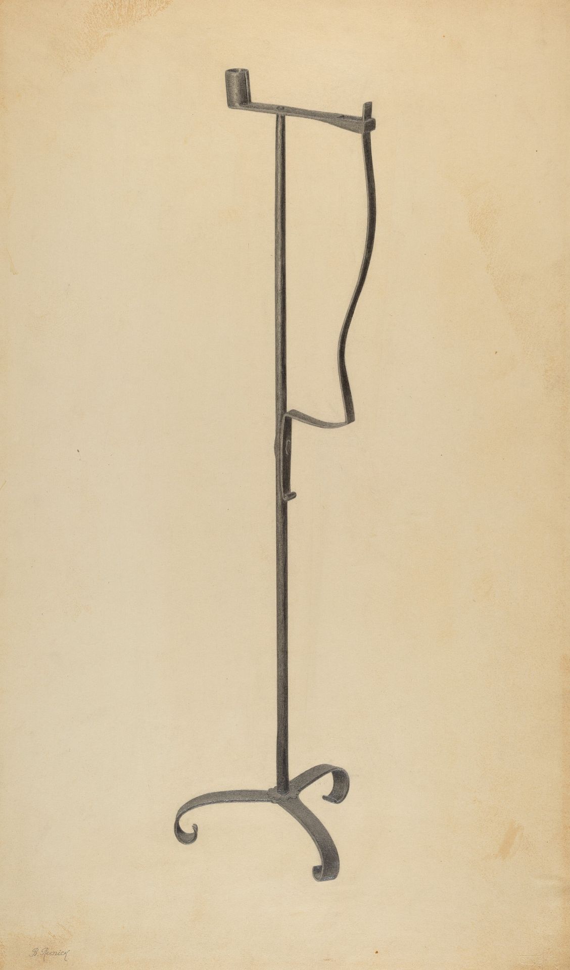 Rush and Candle Stand by Benjamin Resnick