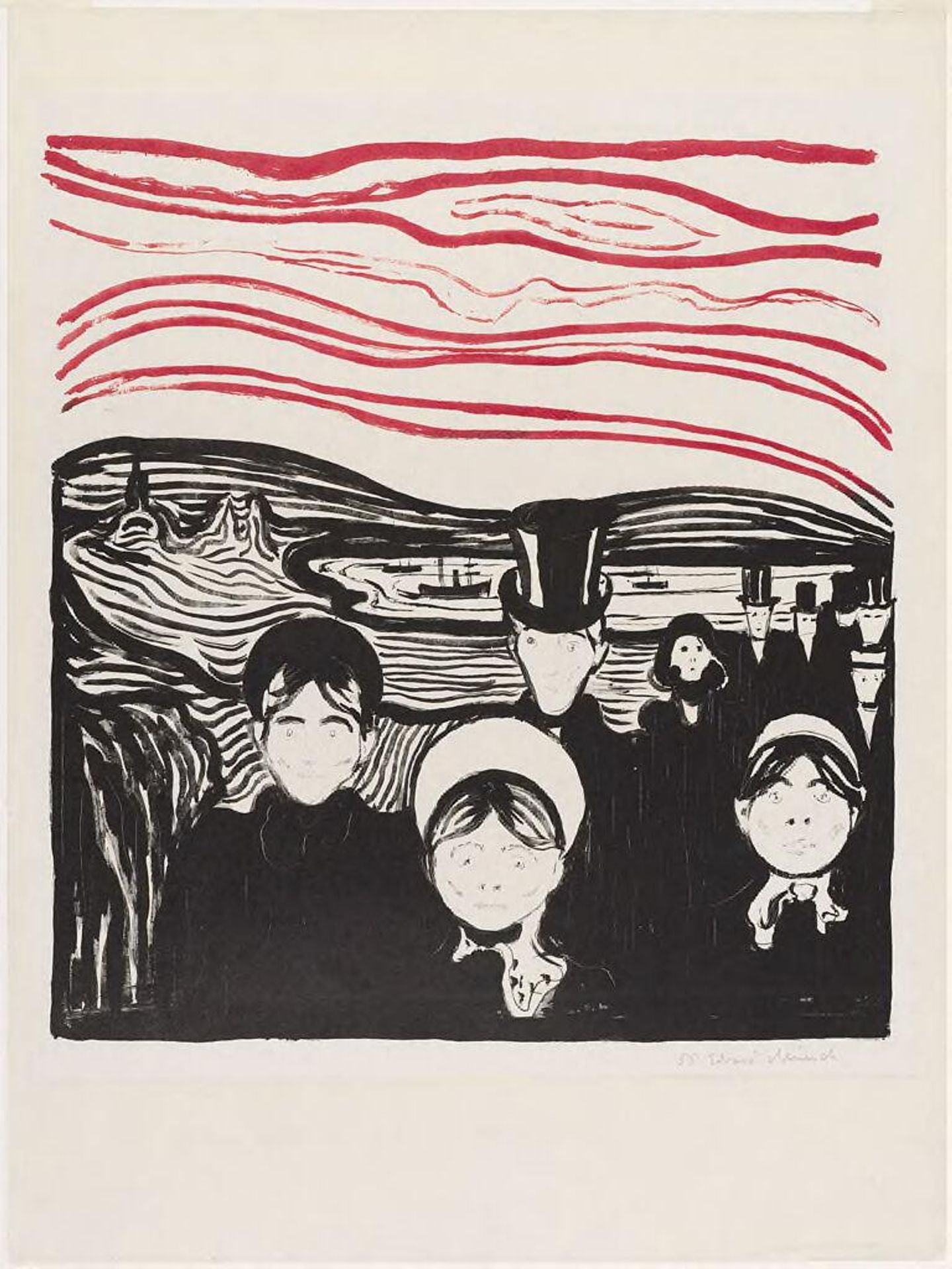 Angst by Edvard Munch