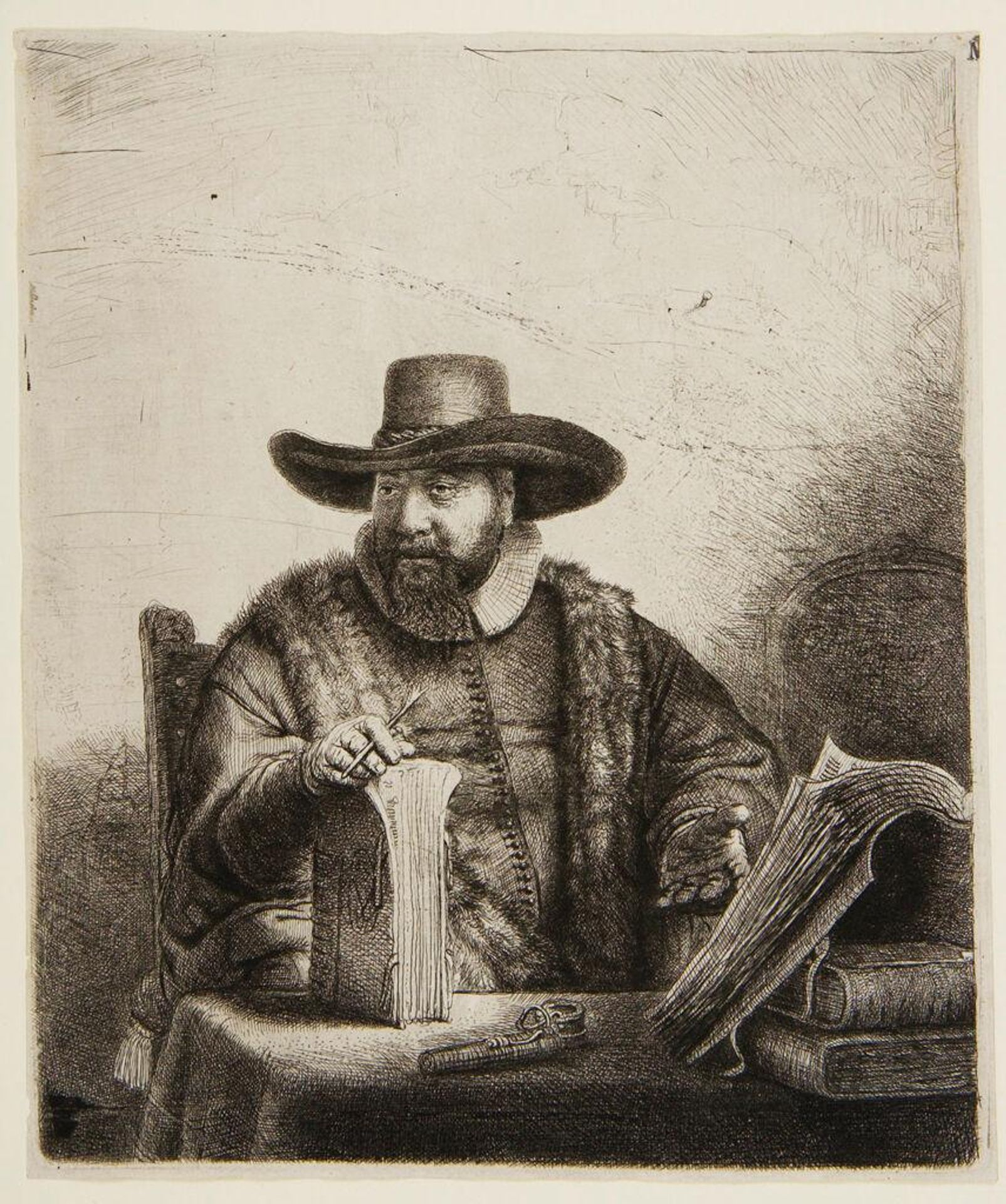 Cornelis Claesz Anslo by Rembrandt van Rijn