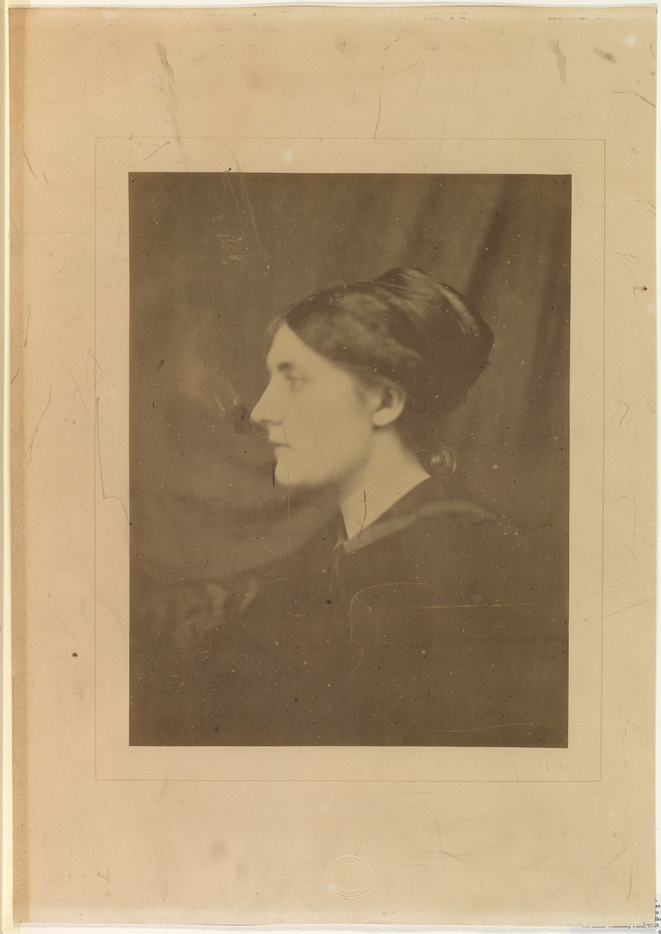 [Unidentified Woman in Profile] by Julia Margaret Cameron