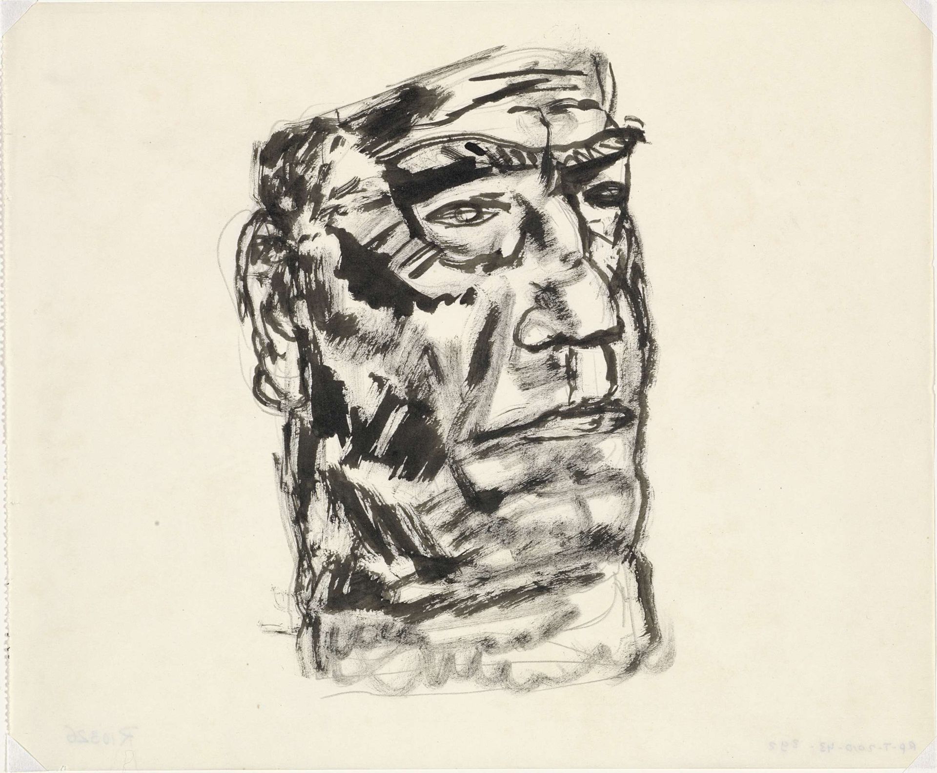 Portret van man by Leo Gestel