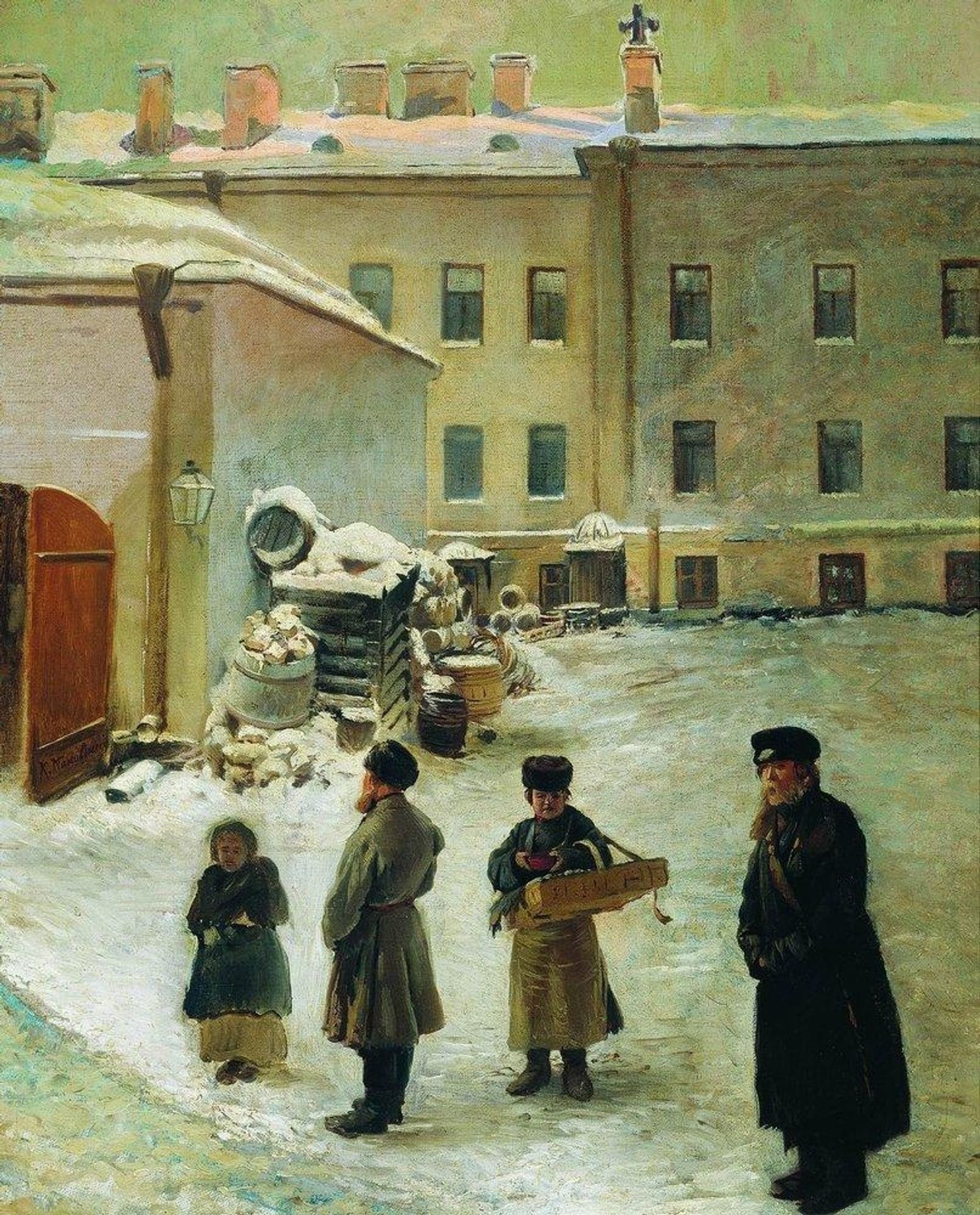 Petersburg Patio by Konstantin Egorovich Makovsky