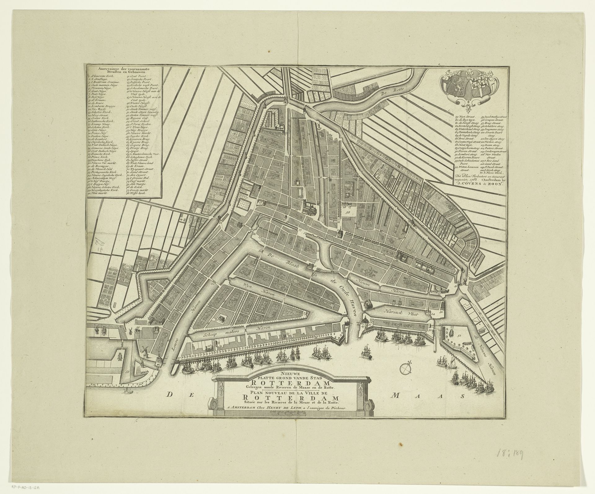Plattegrond van Rotterdam by Anonymous