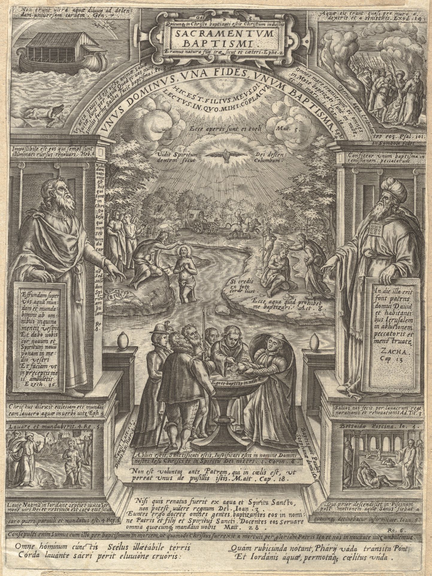 Baptism, from the series The Seven Sacraments by Philips Galle
