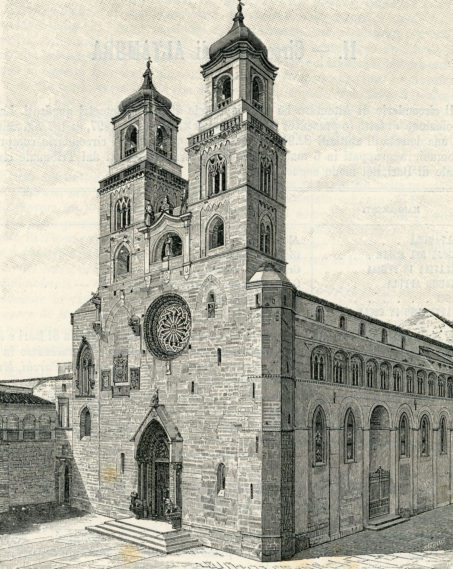 Facciata Della Cattedrale by Giuseppe Barberis