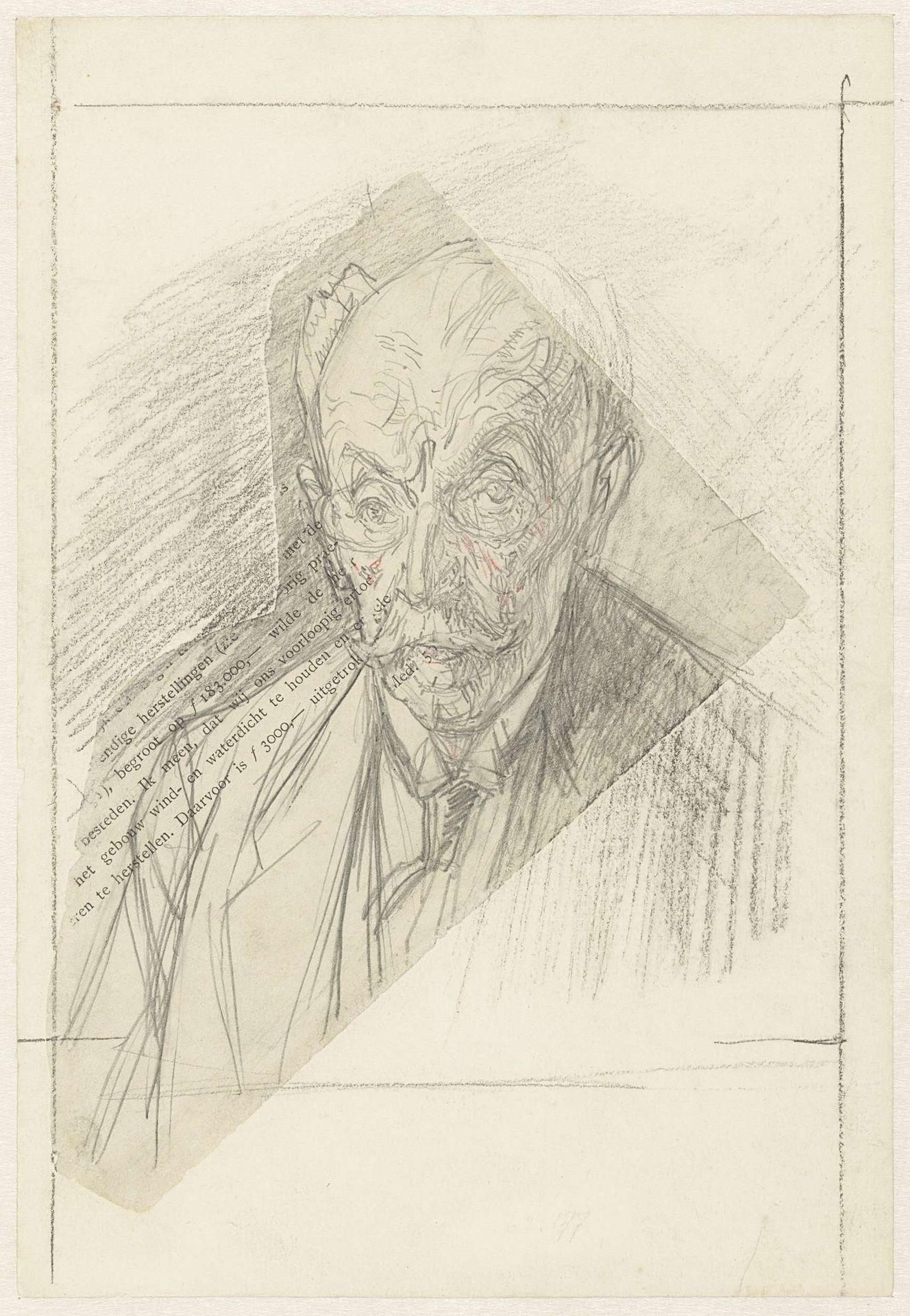 Portret van een oudere man by Jan Veth