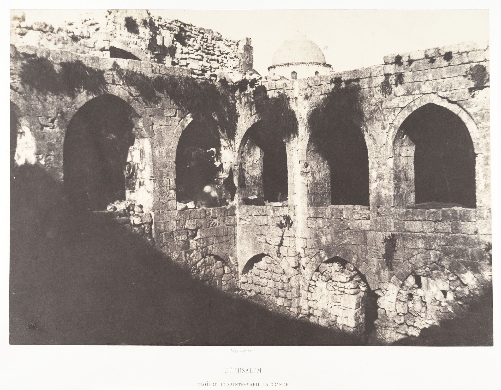 Jérusalem, Sainte-Marie-la-Grande, Cloître by Auguste Salzmann