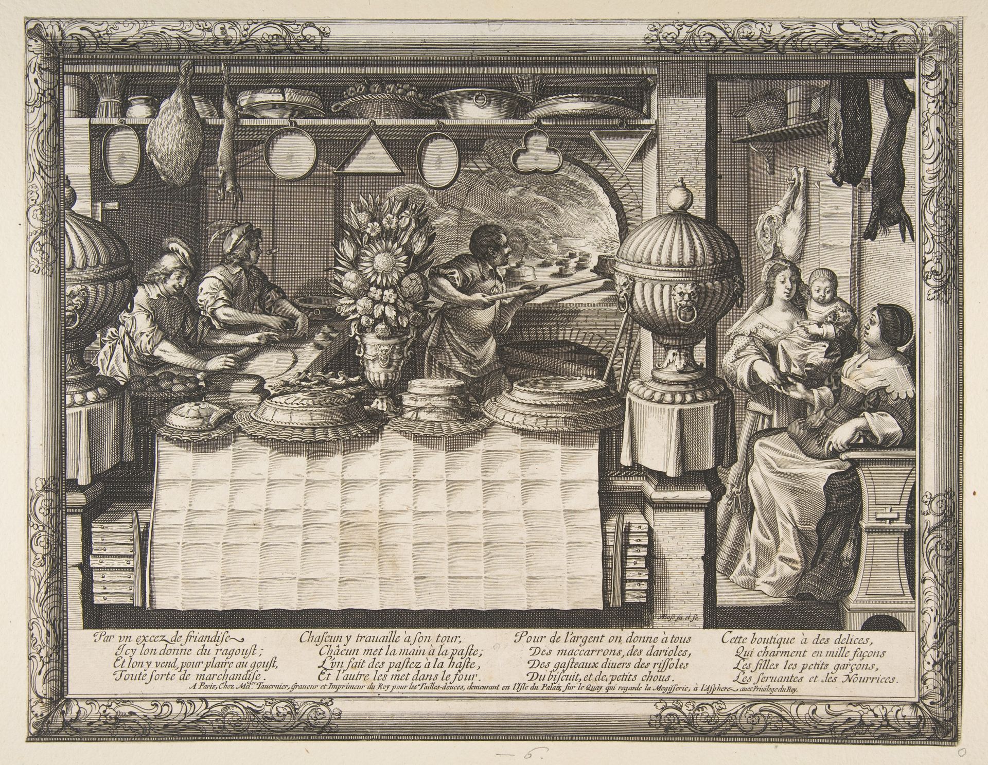 Pastry Shop by Abraham Bosse