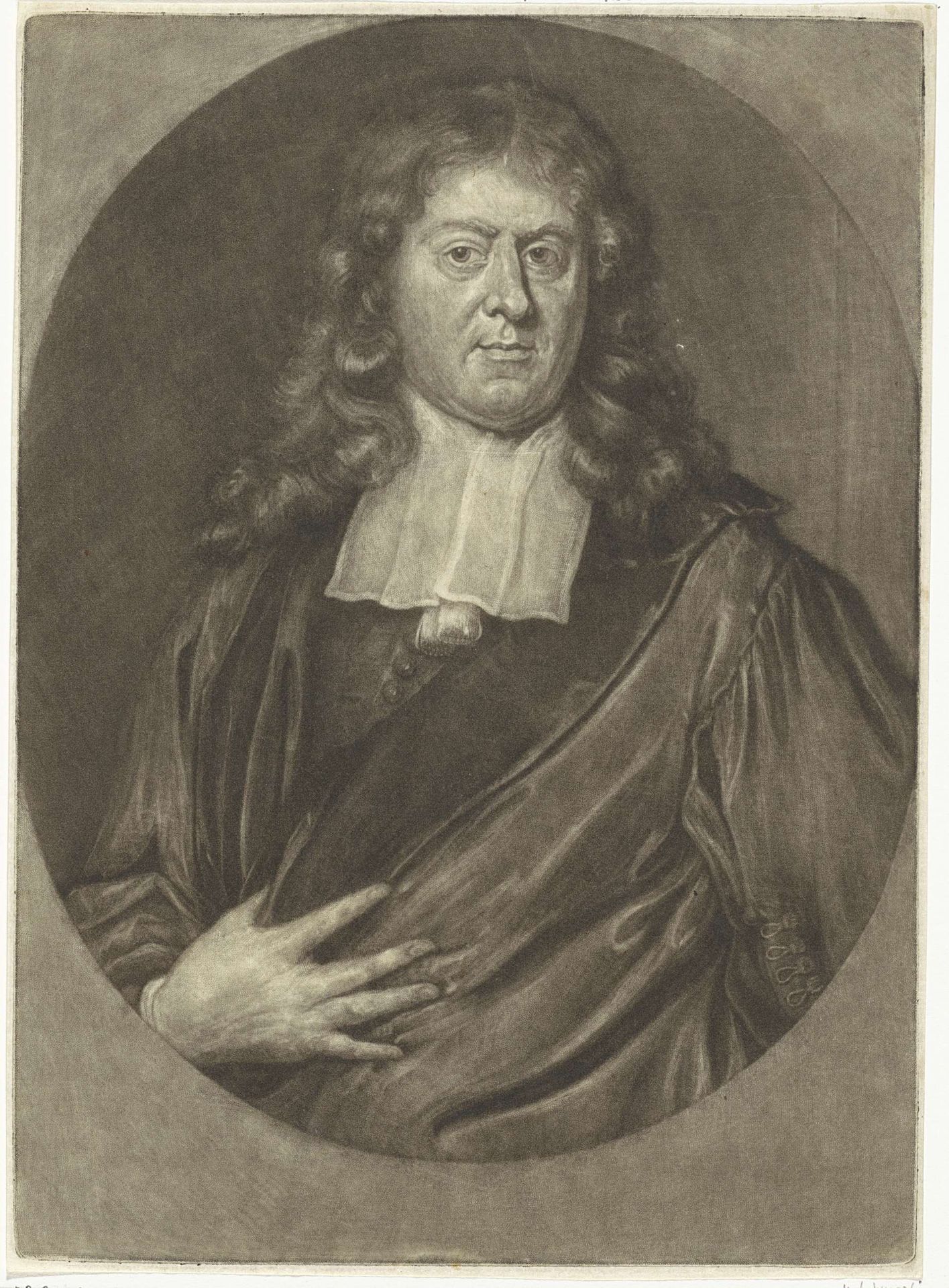 Portret van Gerbrand van Leeuwen by Pieter van der (II) Plas