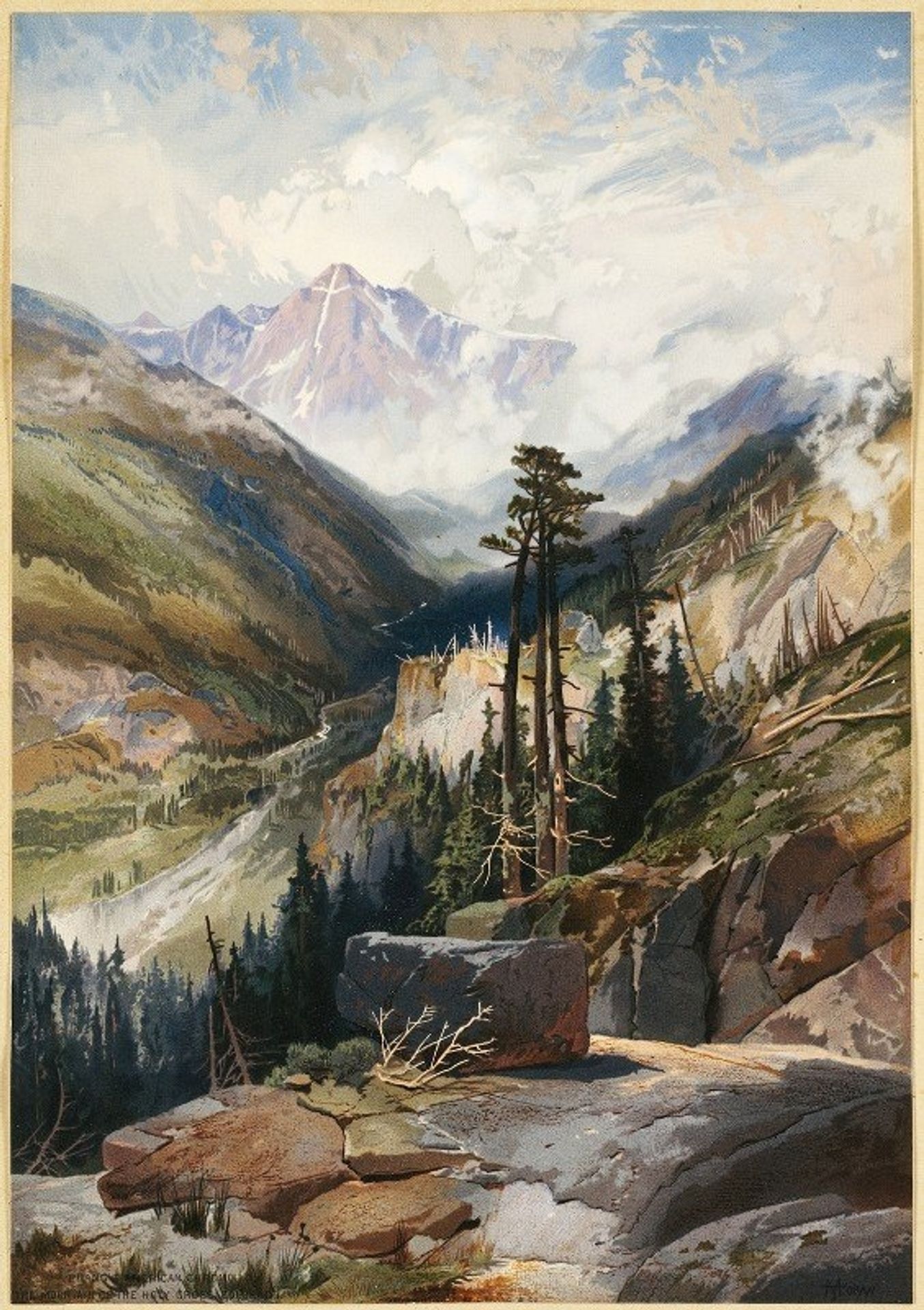 The Mountain of the Holy Cross, Colorado by Thomas Moran