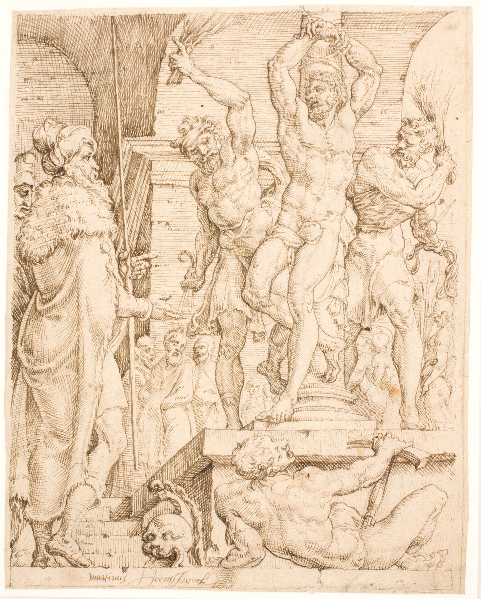 The Flagellation of Christ by Maarten van Heemskerck