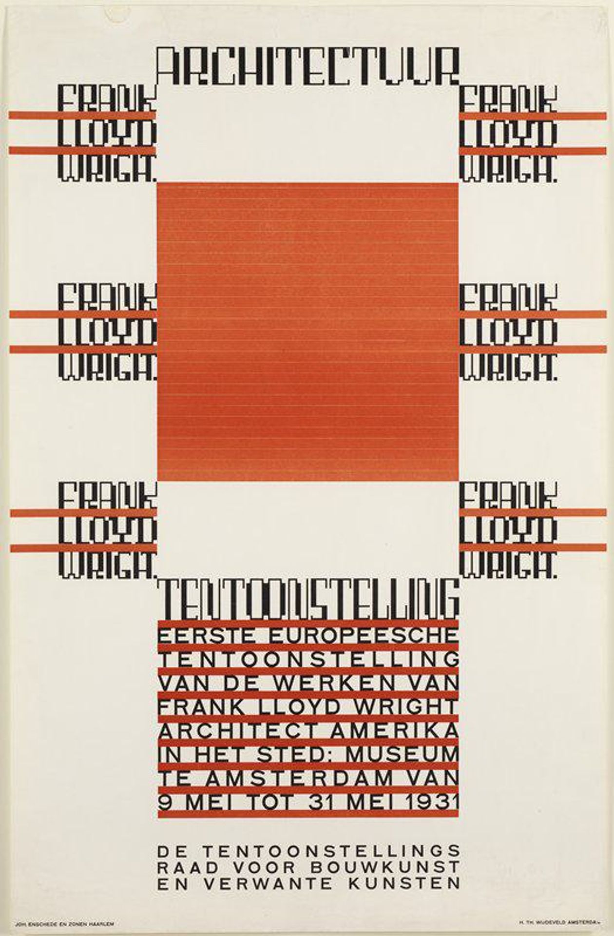 Architectuur - Frank Lloyd Wright by Hendrikus Theodorus Wijdeveld