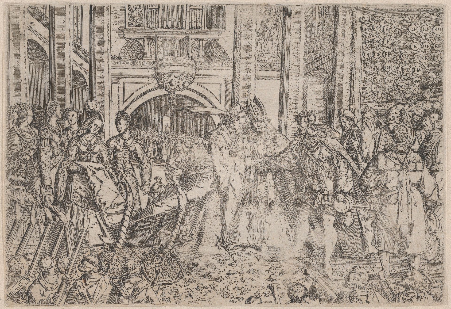 A princely wedding performed by a bishop by Anonymous