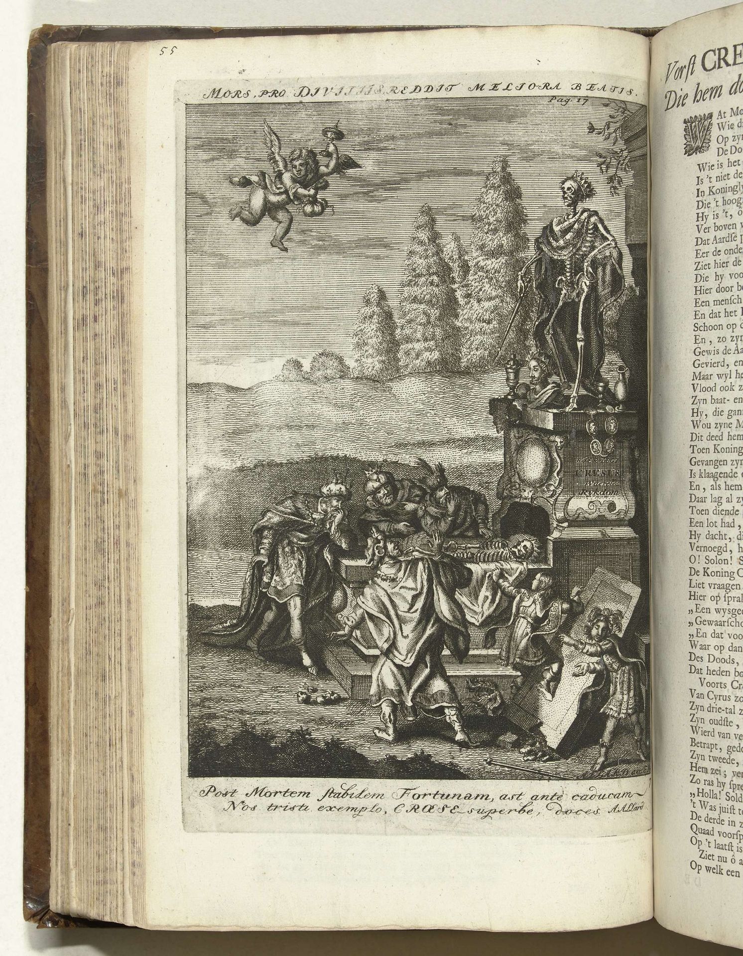 Het geopende graf van koning Croesus, ca. 1707-1708 by Carel Allard
