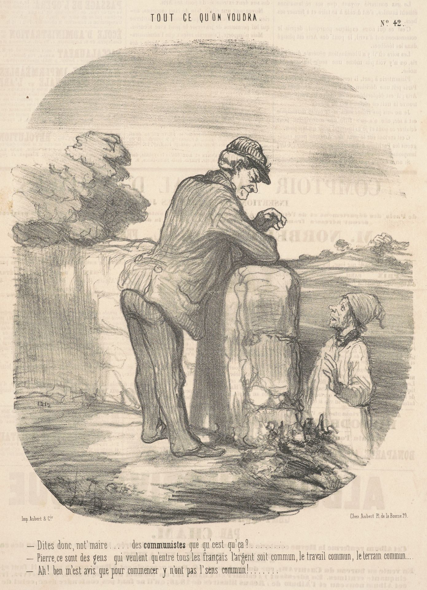 Dites donc, not'maire ... des communistes qué qu'c'est ça? by Honoré Daumier