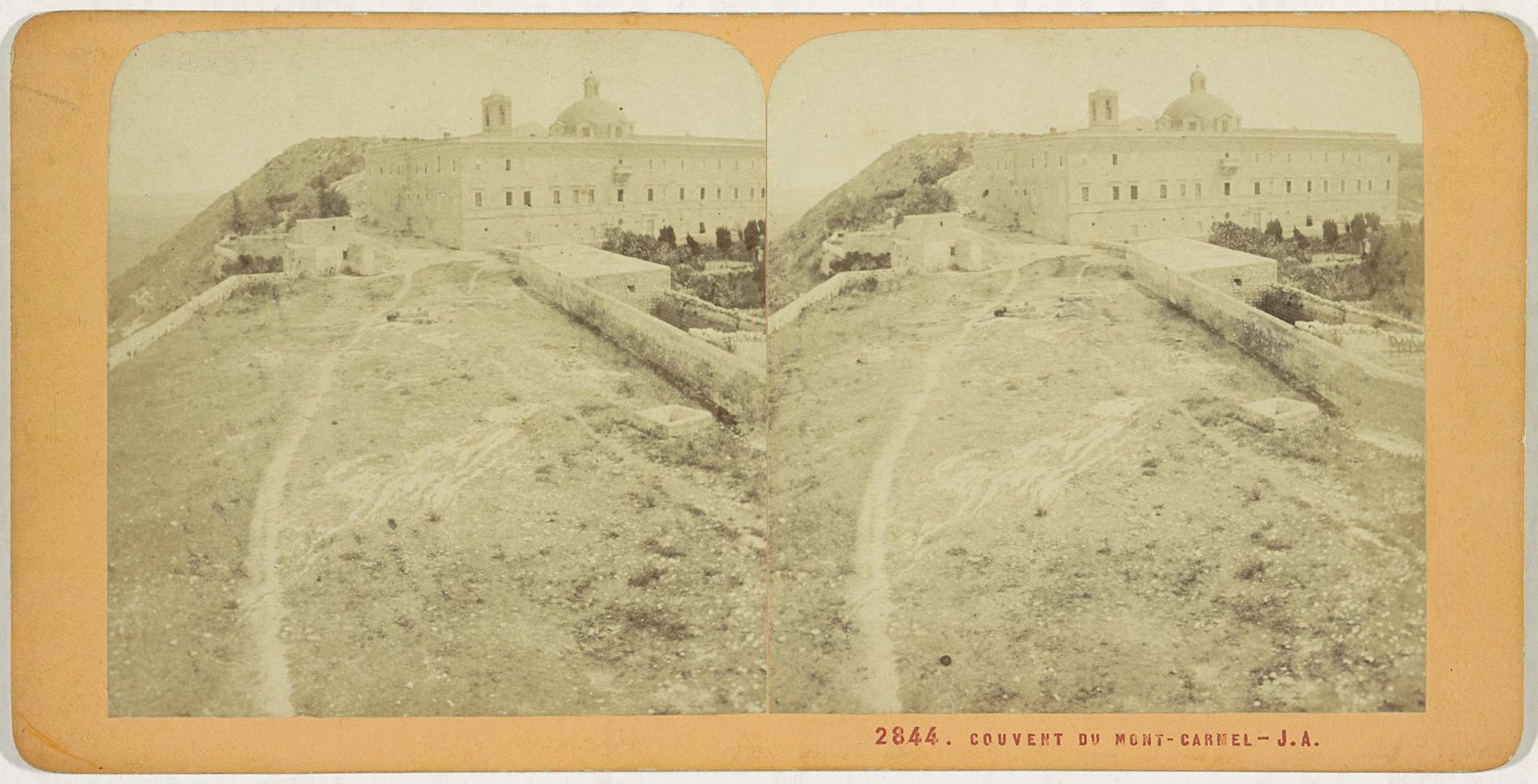 Klooster op het Karmelgebergte, Israël by Jean Andrieu
