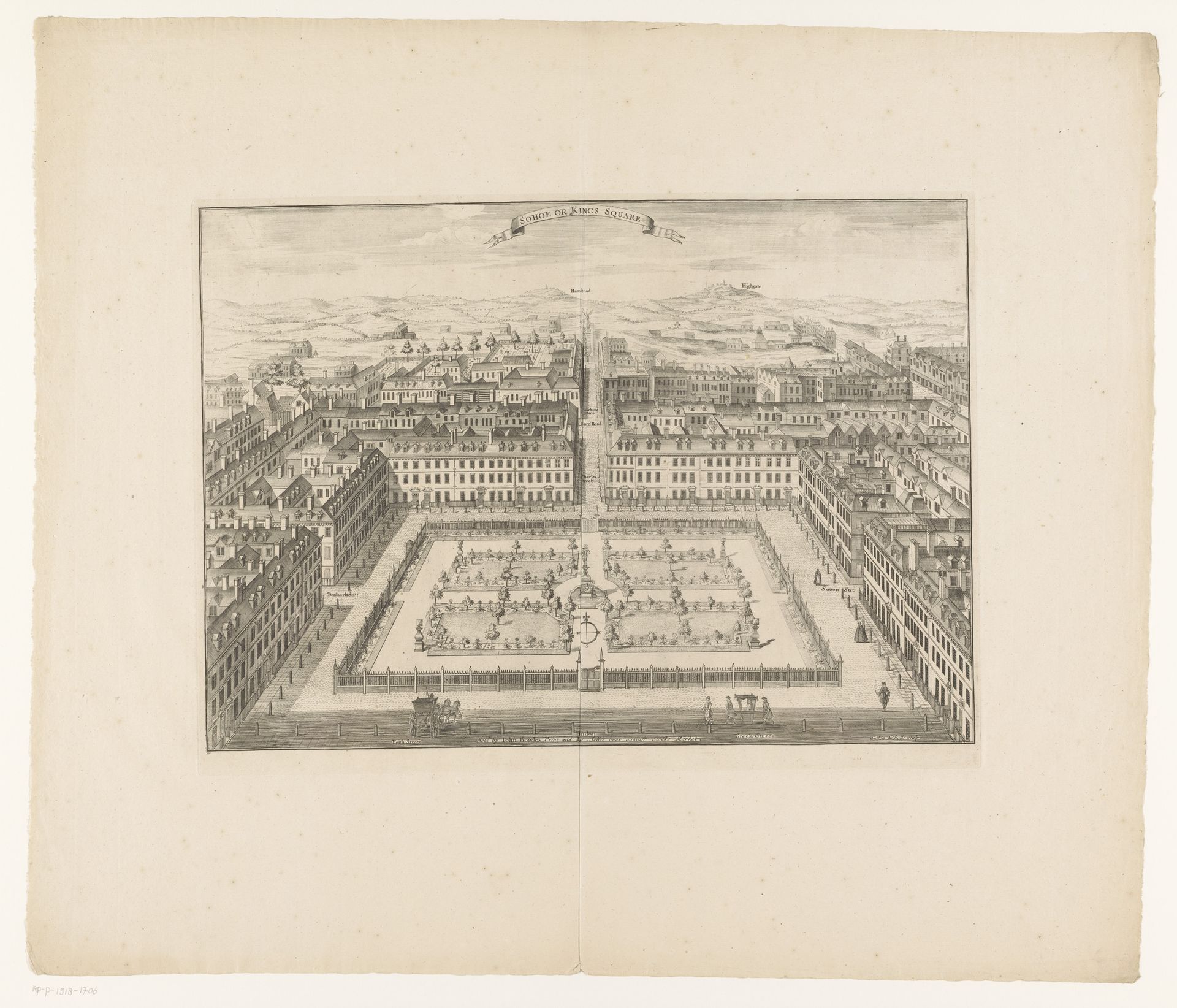 Gezicht op Soho Square by Sutton Nicholls