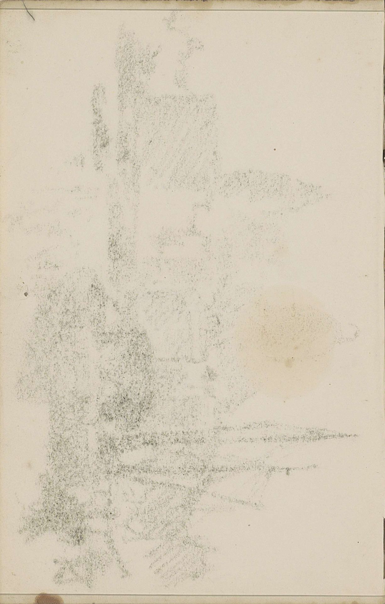 Abklatsch van de krijttekening op pagina 26 recto by Cornelis Vreedenburgh