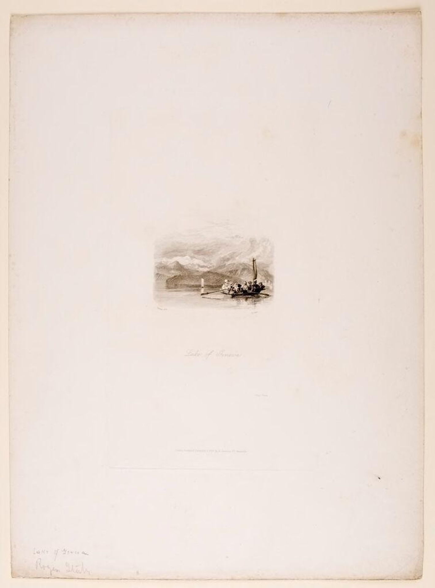 The Lake of Geneva by Edward Goodall