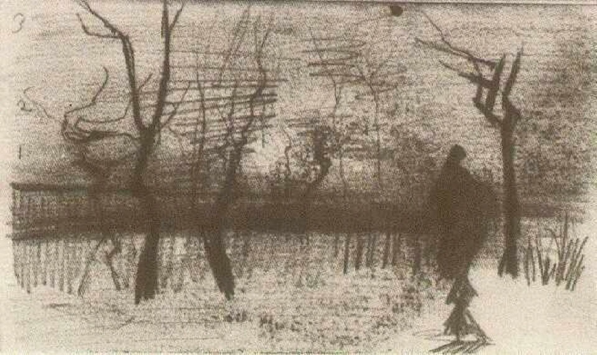 Parsonage Garden at Dusk by Vincent van Gogh