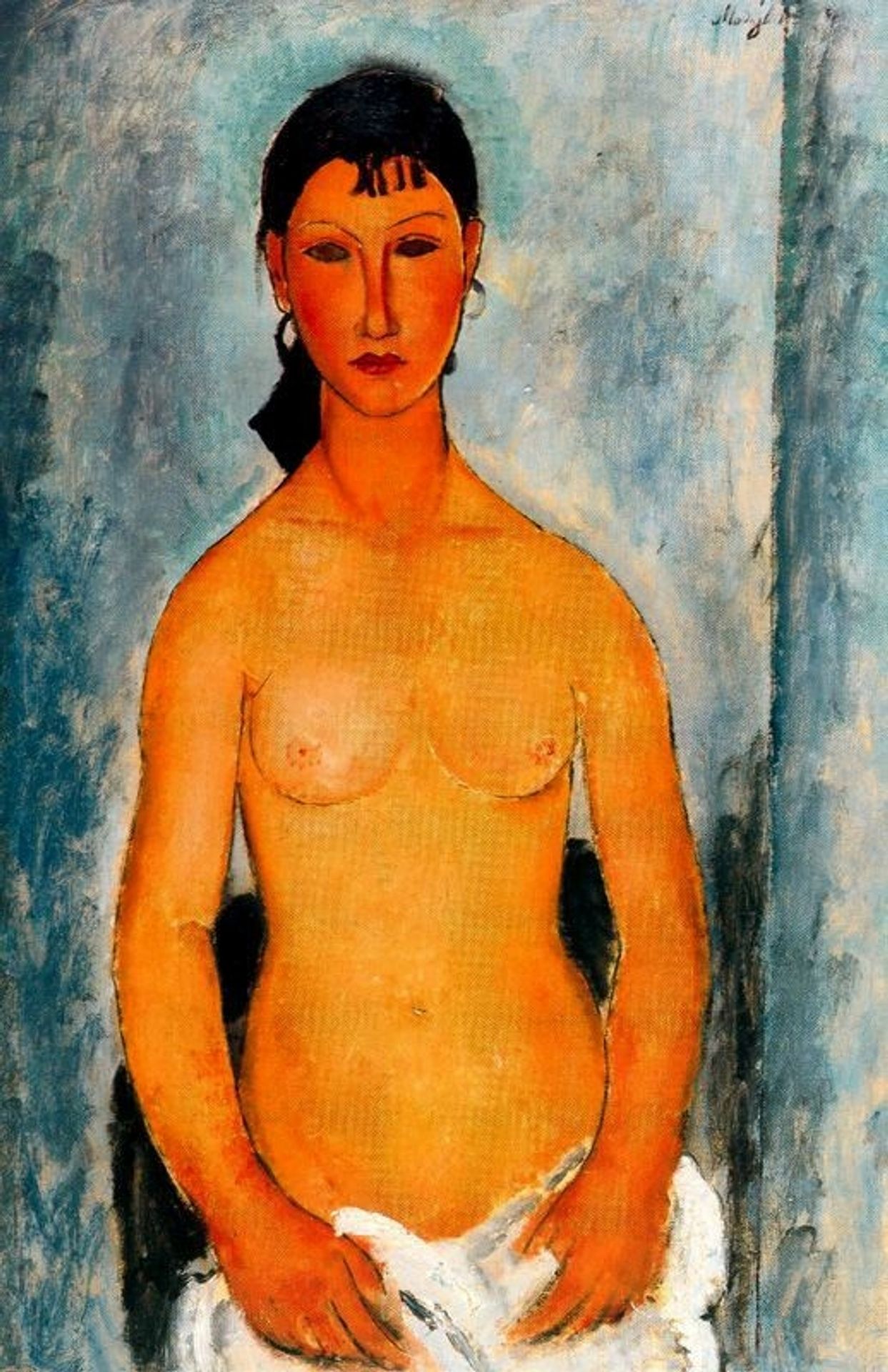 Standing nude (Elvira) by Amedeo Modigliani