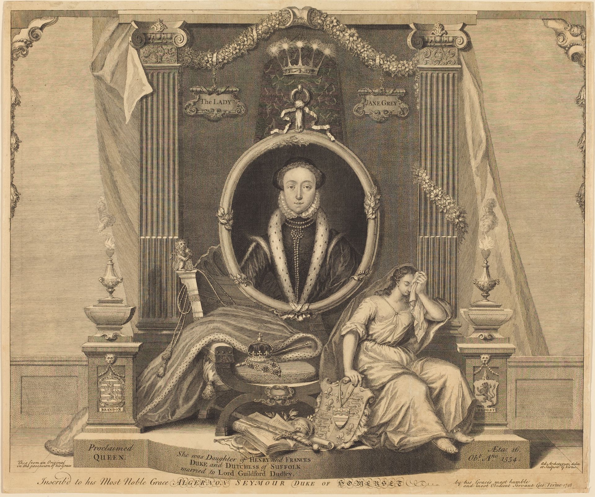 Lady Jane Grey by George Vertue