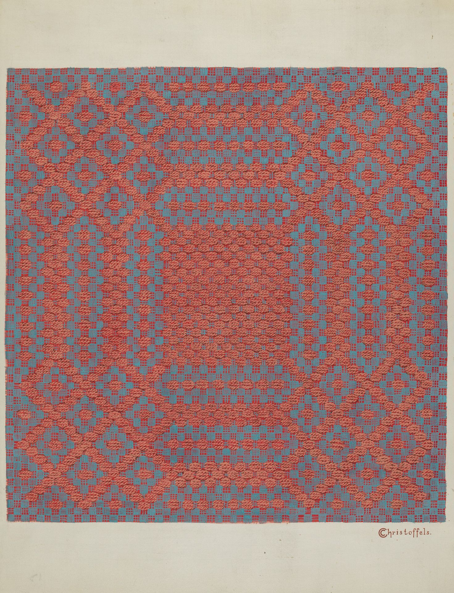 Coverlet - Section of Right Side by Cornelius Christoffels
