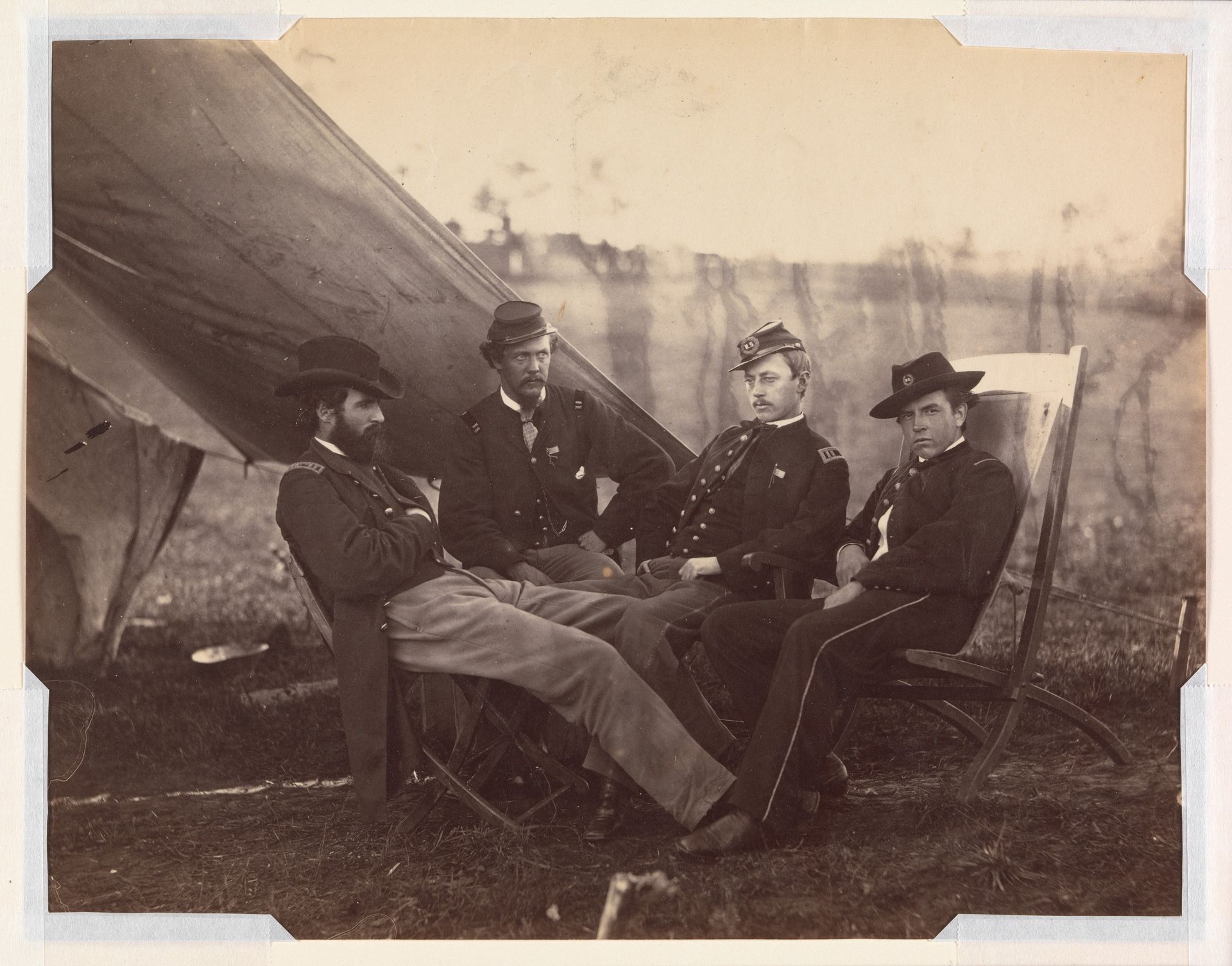 [Four Officers] by Alexander Gardner