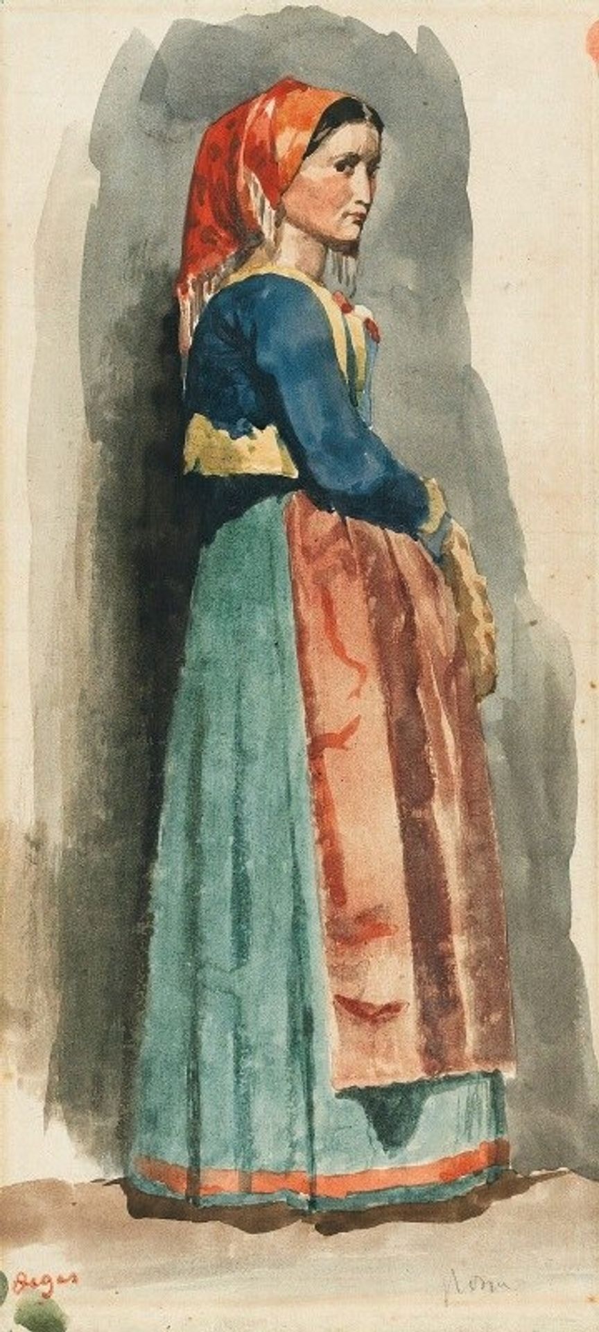 Italienne by Edgar Degas