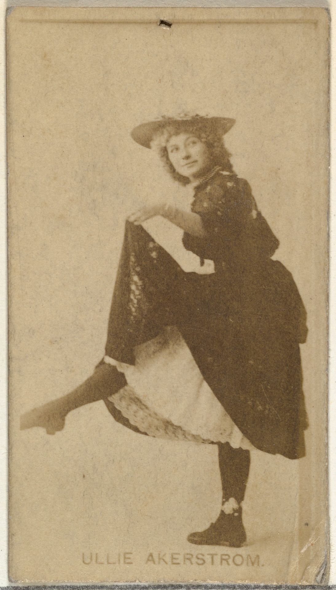 Ullie Akerstrom, from the Actors and Actresses series (N145-8) issued by Duke Sons & Co. to promote Duke Cigarettes by W. Duke, Sons & Co.