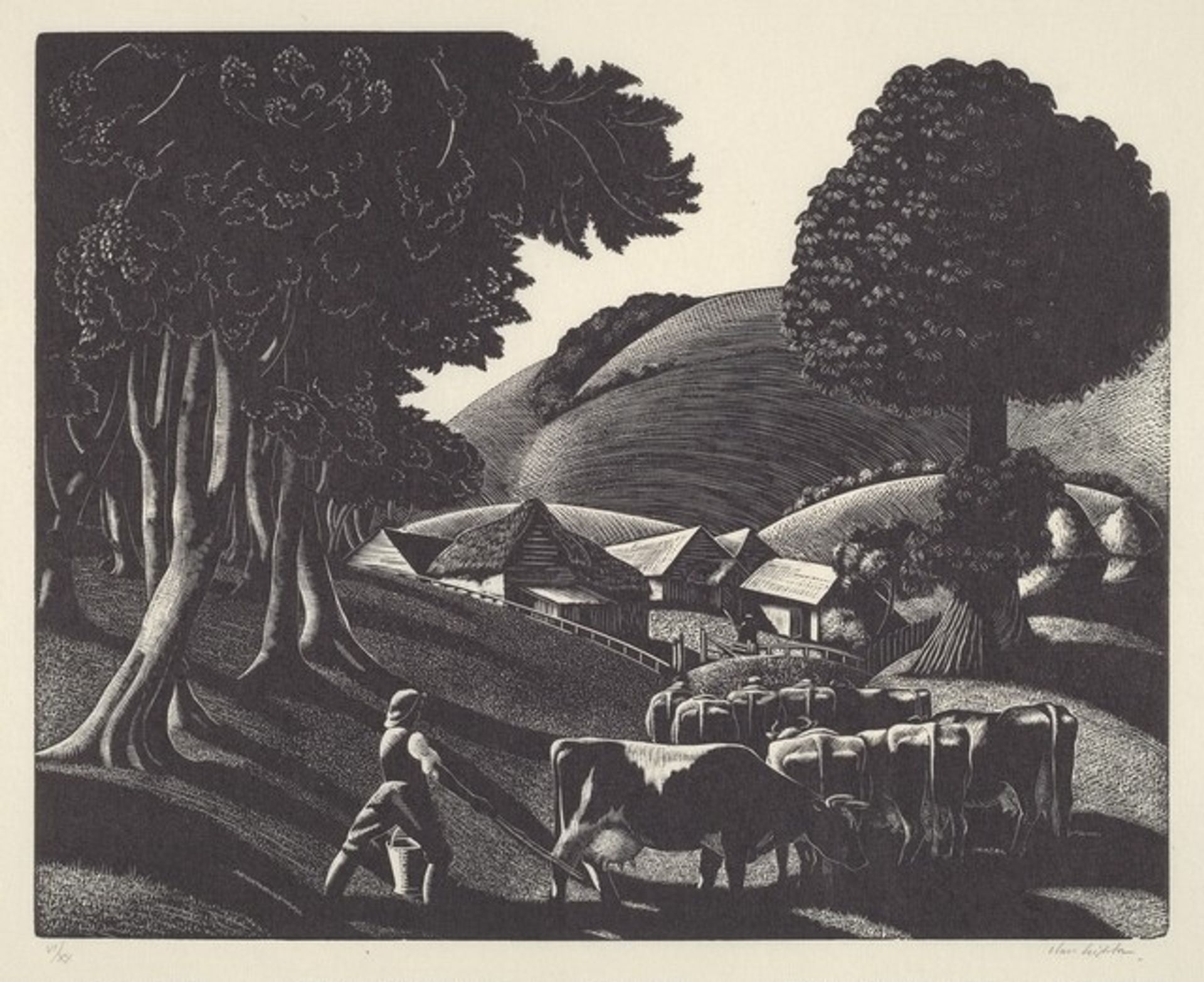 To the Milking by Clare Leighton