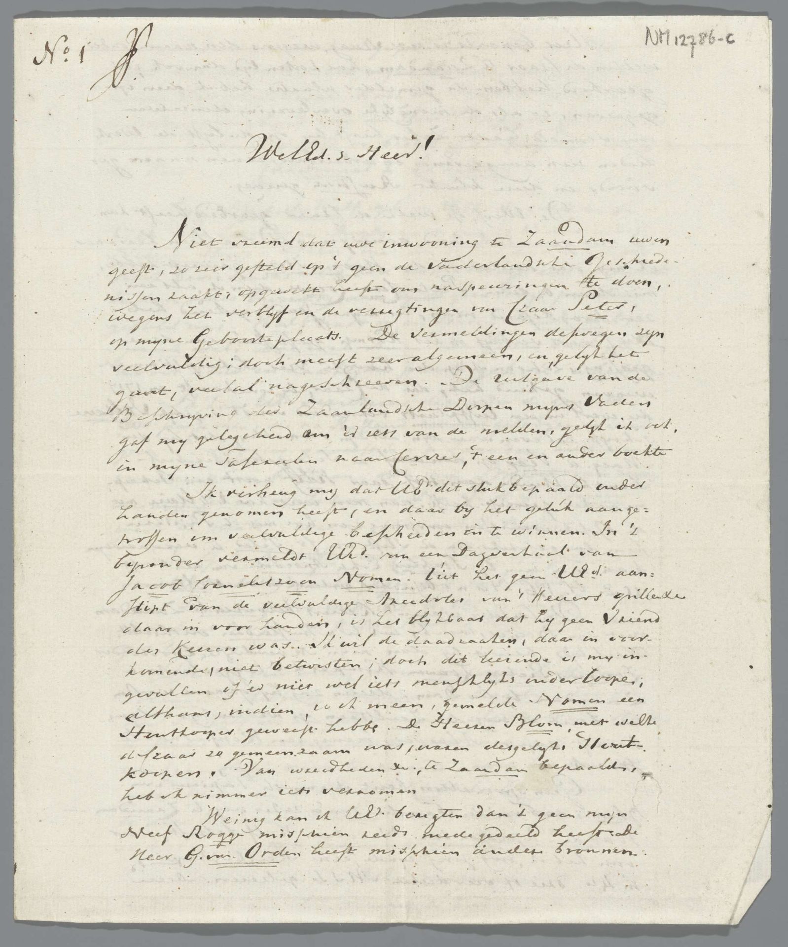 Brief van Petrus Loosjes, Haarlem 17 december 1811 by Petrus Loosjes