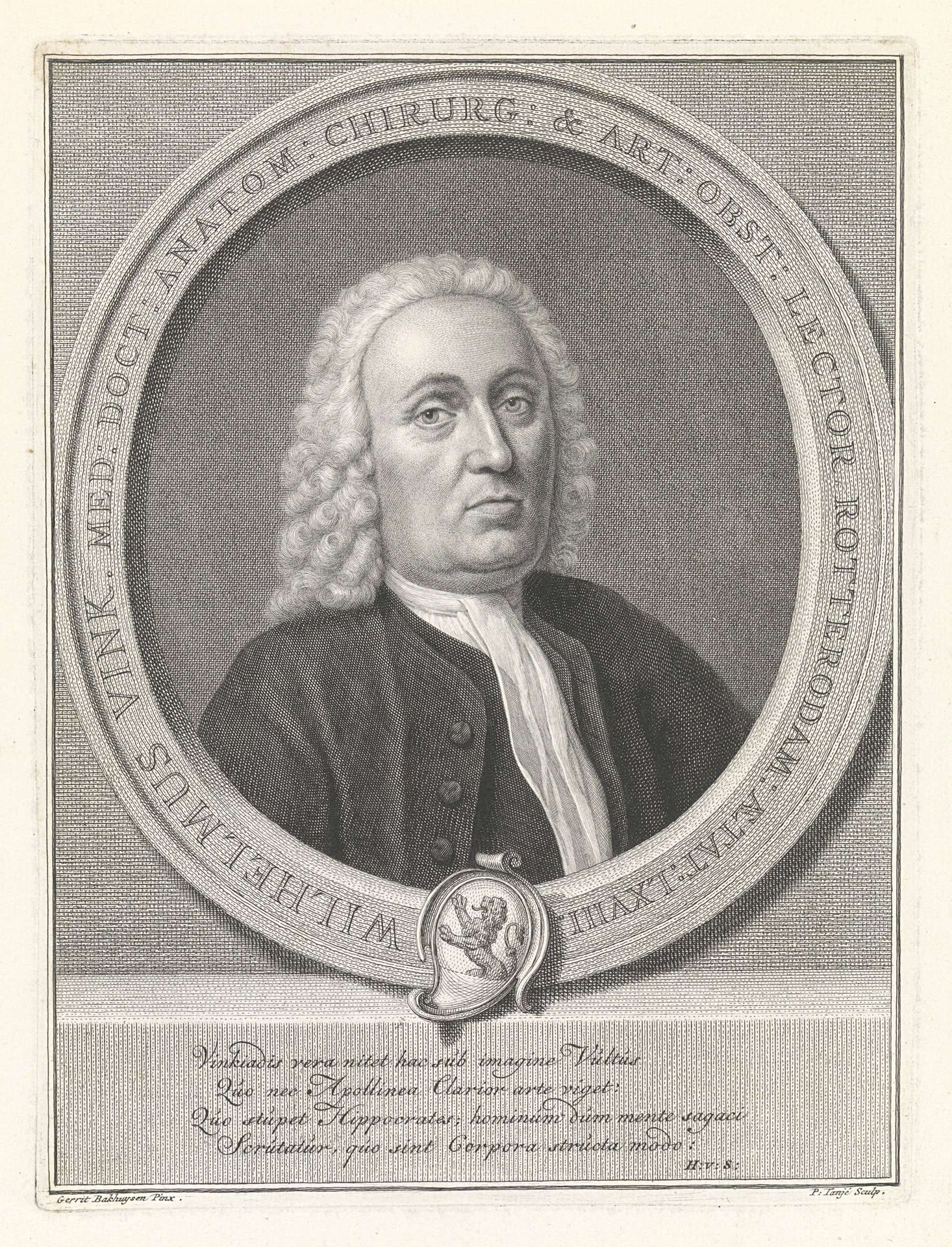 Portret van Willem Vink by Pieter Tanjé