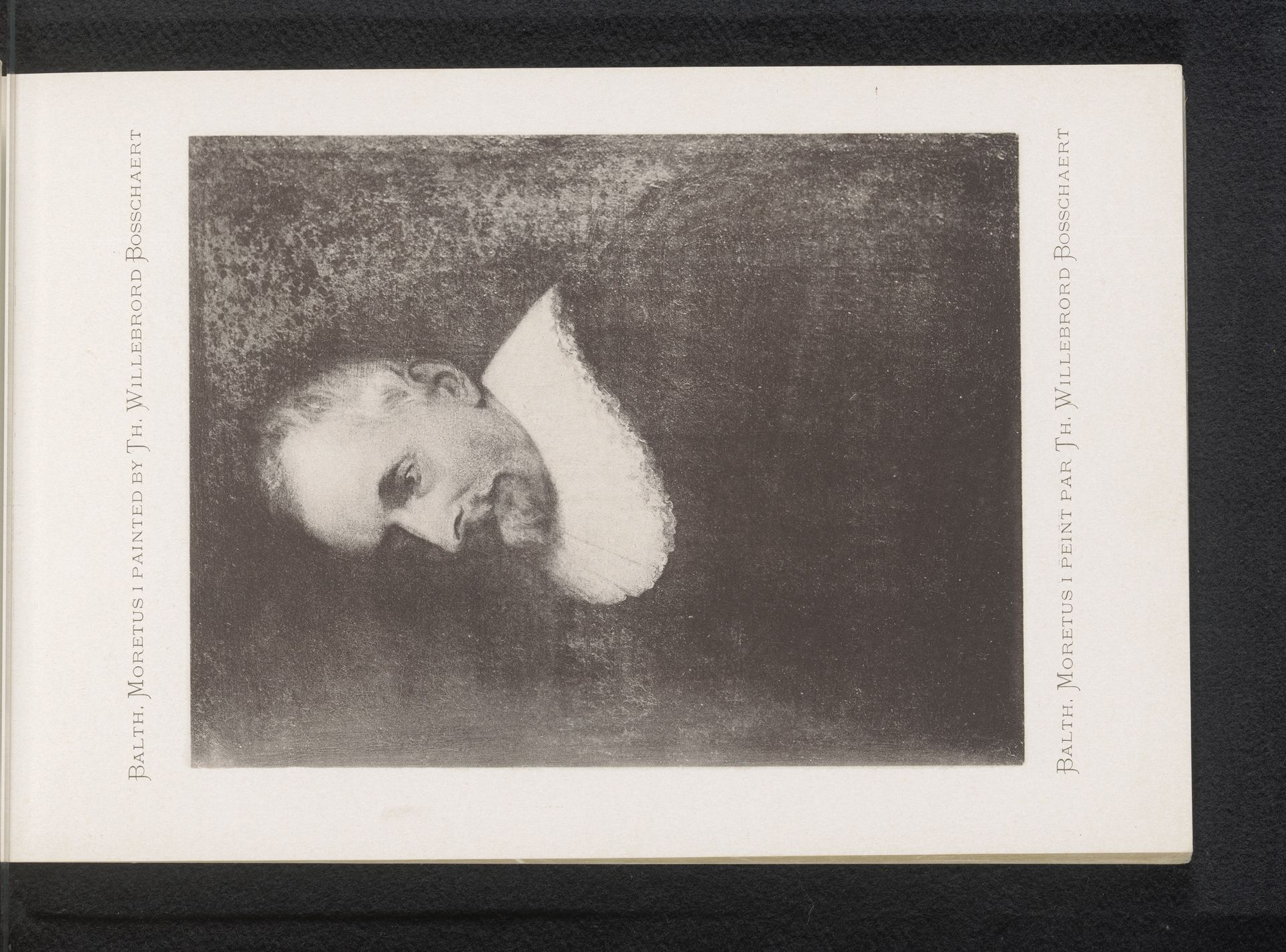 Reproductie van een geschilderd portret van Balthasar Moretus door Thomas Willeboirts Bosschaert by Anonymous