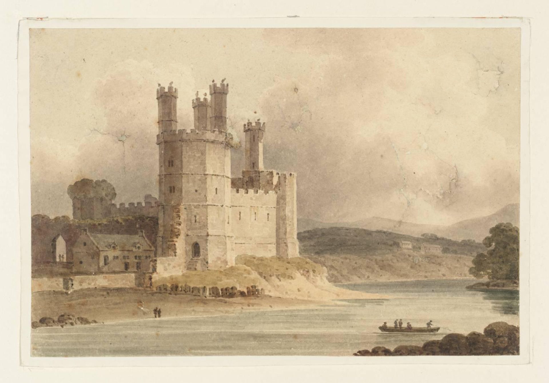Carnarvon Castle by  Thomas Richard Underwood