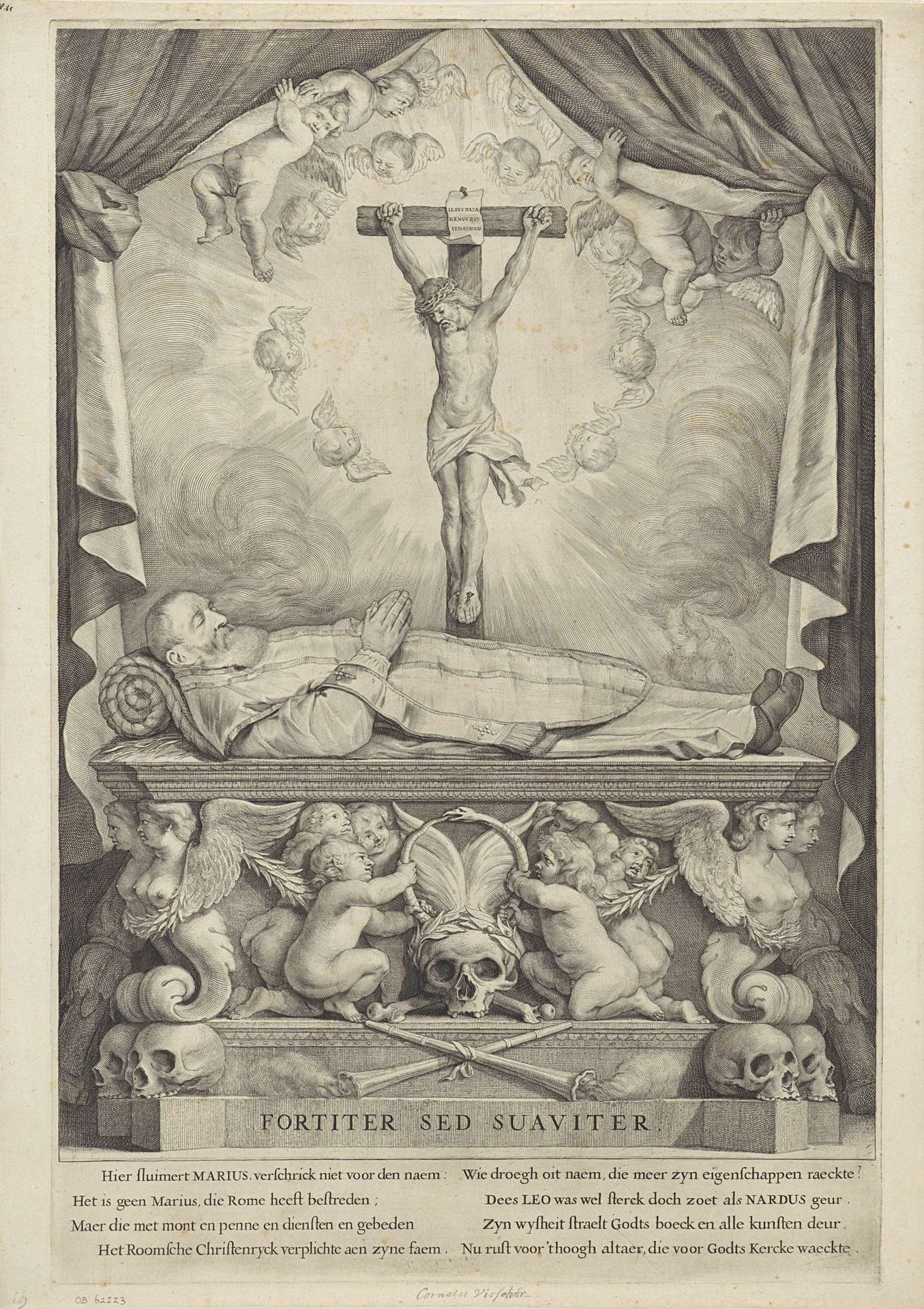 Graftombe van Leonard Marius van der Goes by Cornelis Visscher