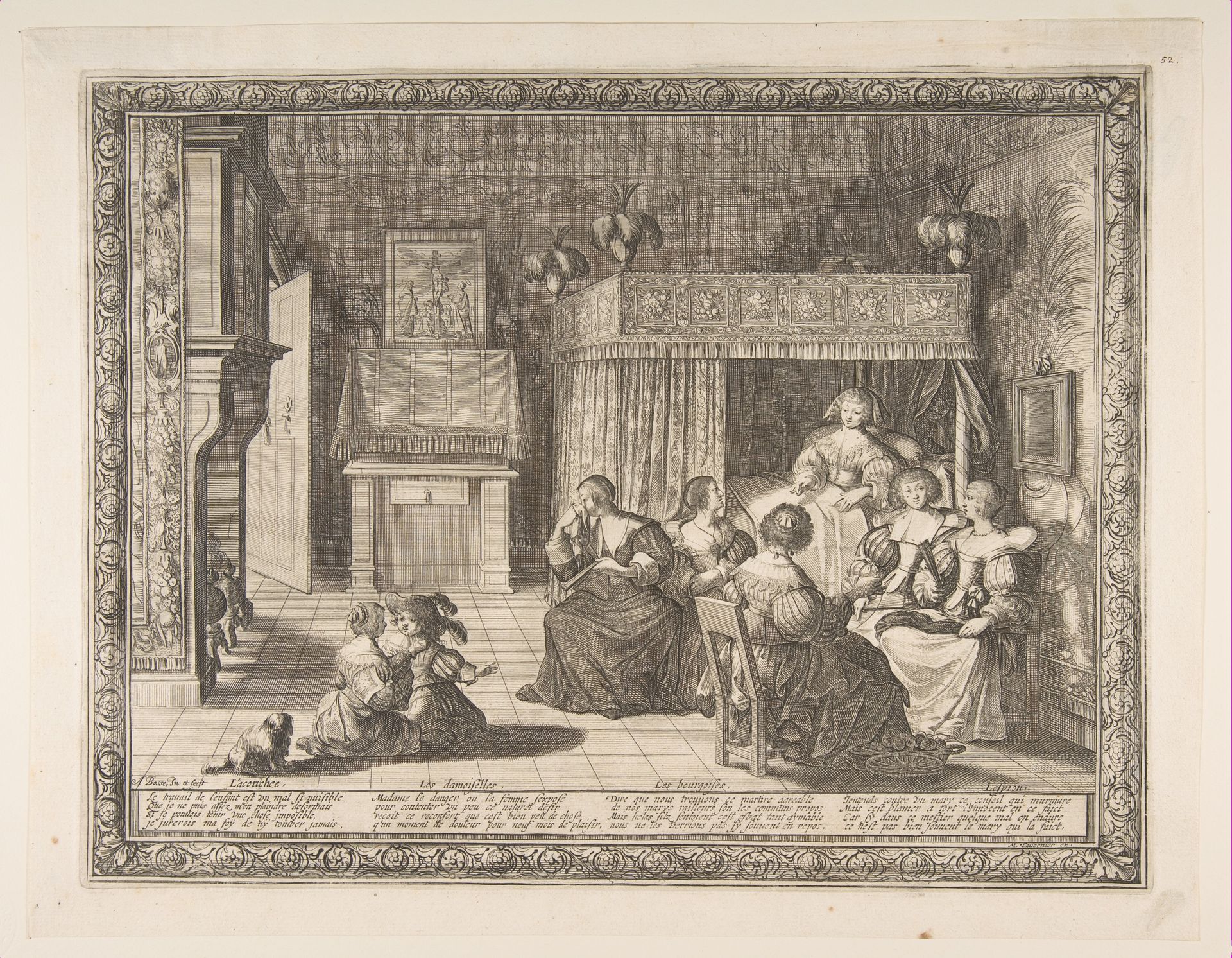 Visit to the New Mother by Abraham Bosse