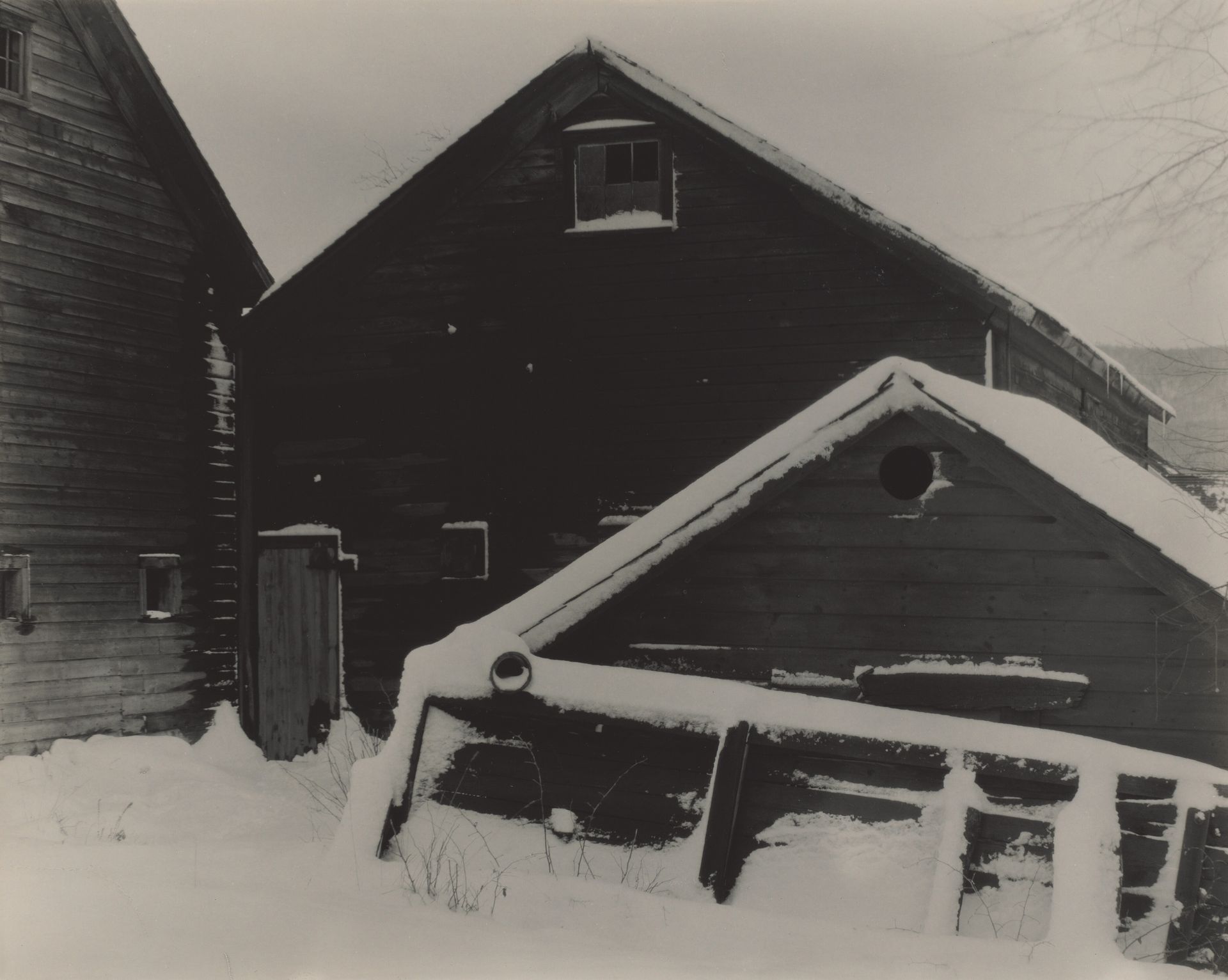 Barn & Snow by Alfred Stieglitz