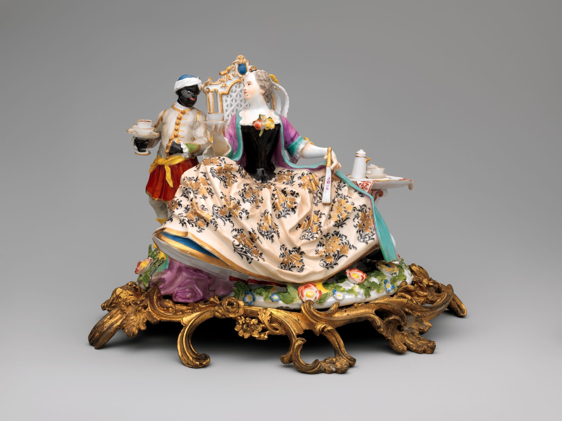 Lady with attendant by Meissen Manufactory