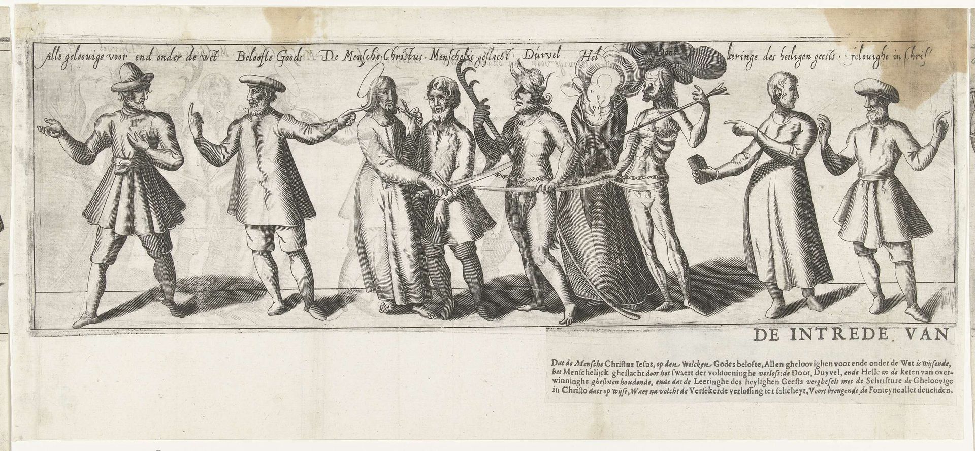 Optocht door de rederijkerskamer De Haselieren uit Hazerswoude Dorp (tweede deel), 1607 by Anonymous