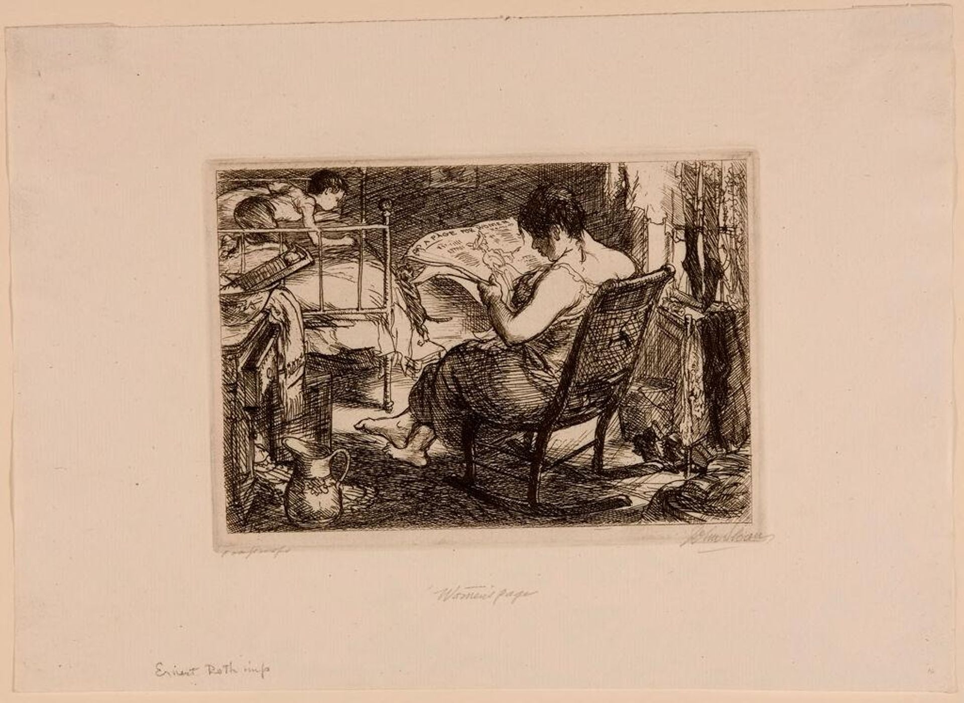 Women's Page by John Sloan
