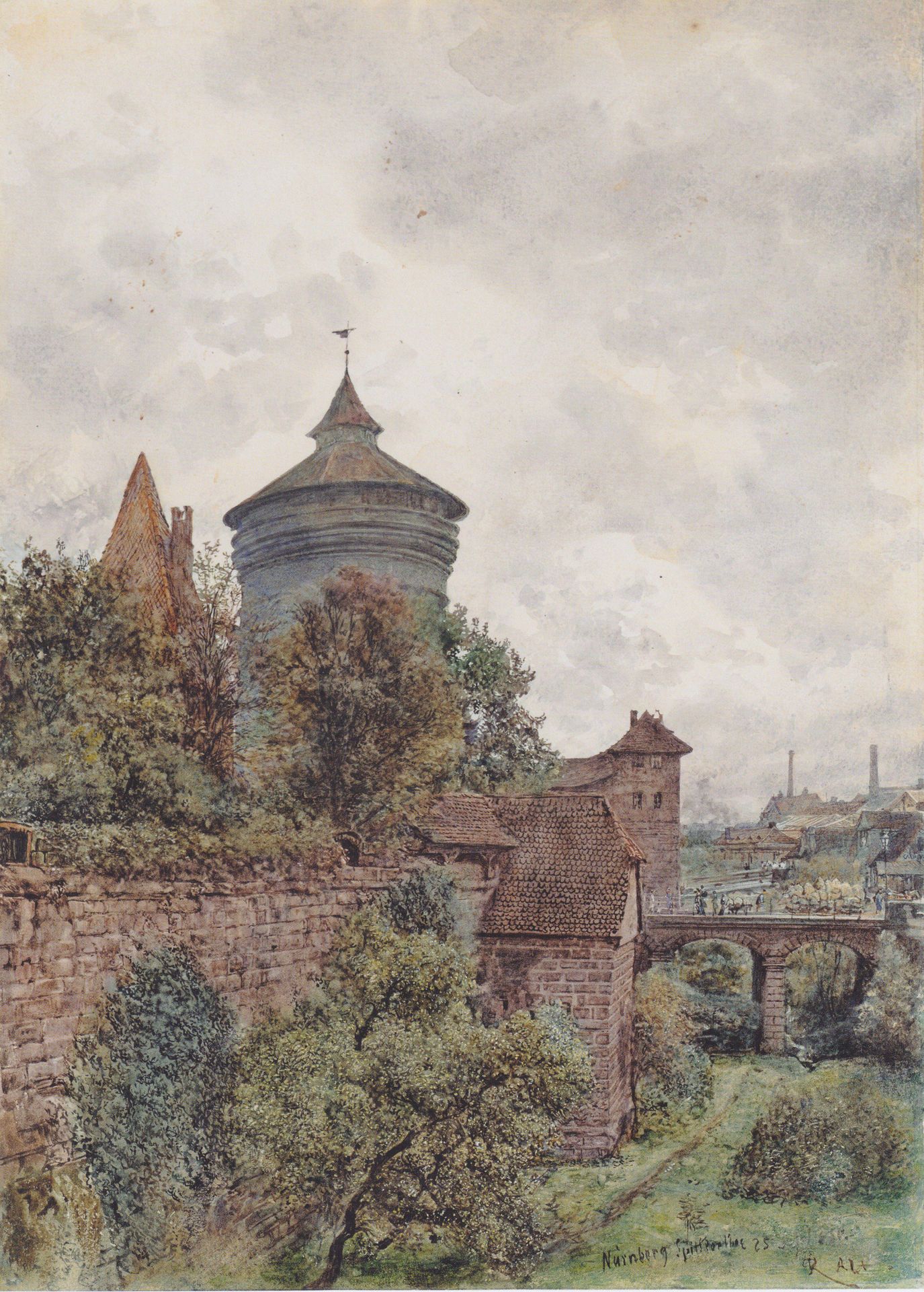 The Spittler in Nuremberg by Rudolf von Alt