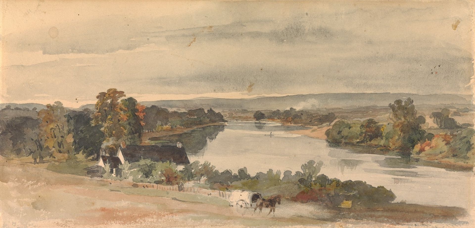 From ‘Charley’s Hope’ Mrs. Griffiths Place, Near Brunswick, New Jersey by Thomas Sully