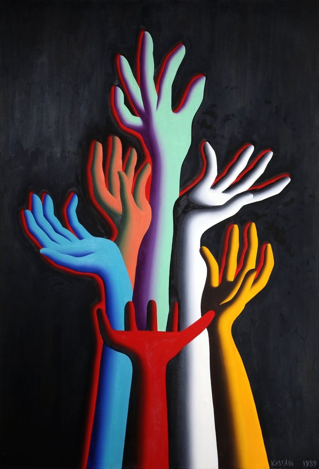 Pacific Telesis by Mark Kostabi