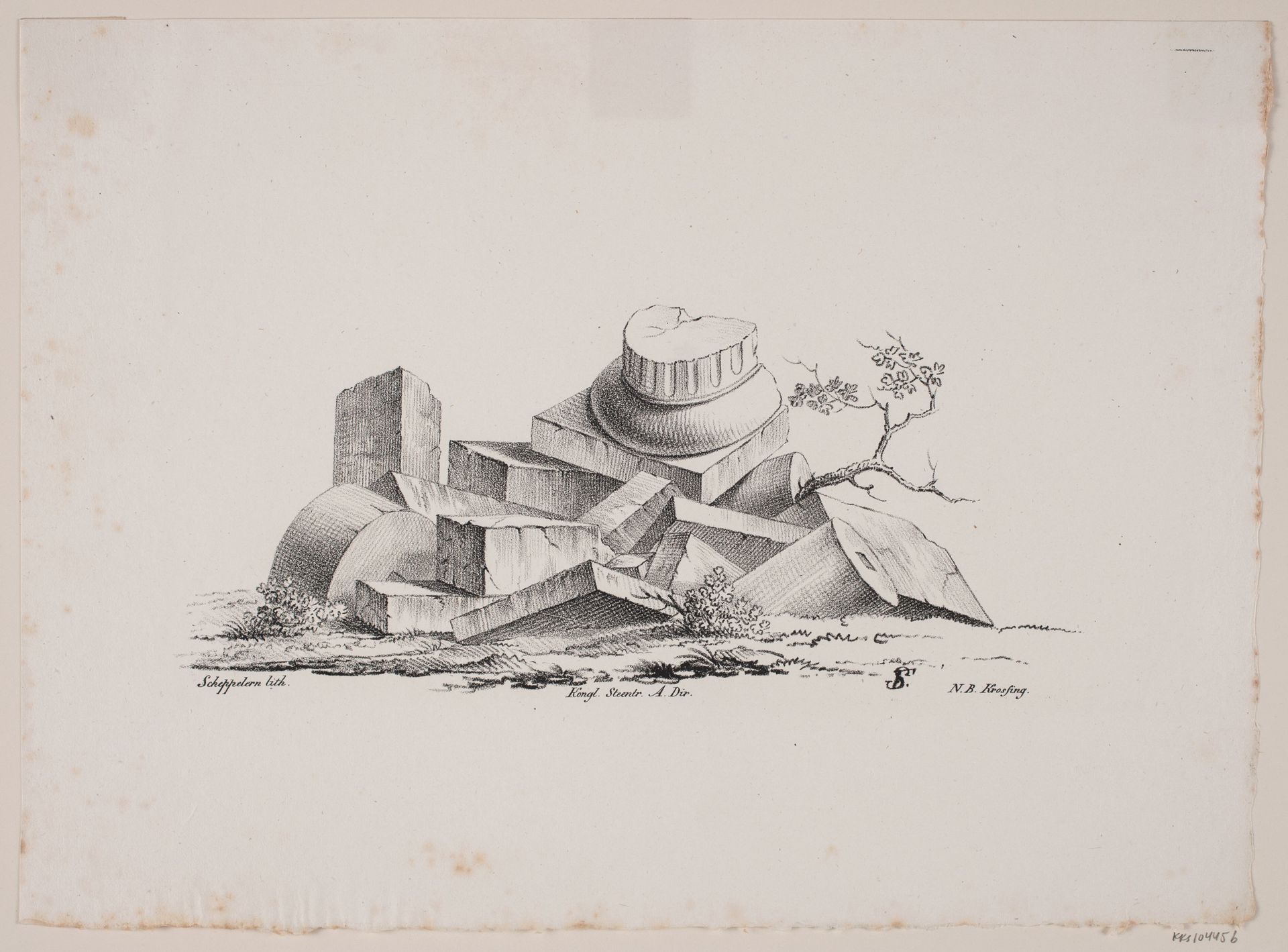 Arkitektonisk motiv by Frederik Schepelern