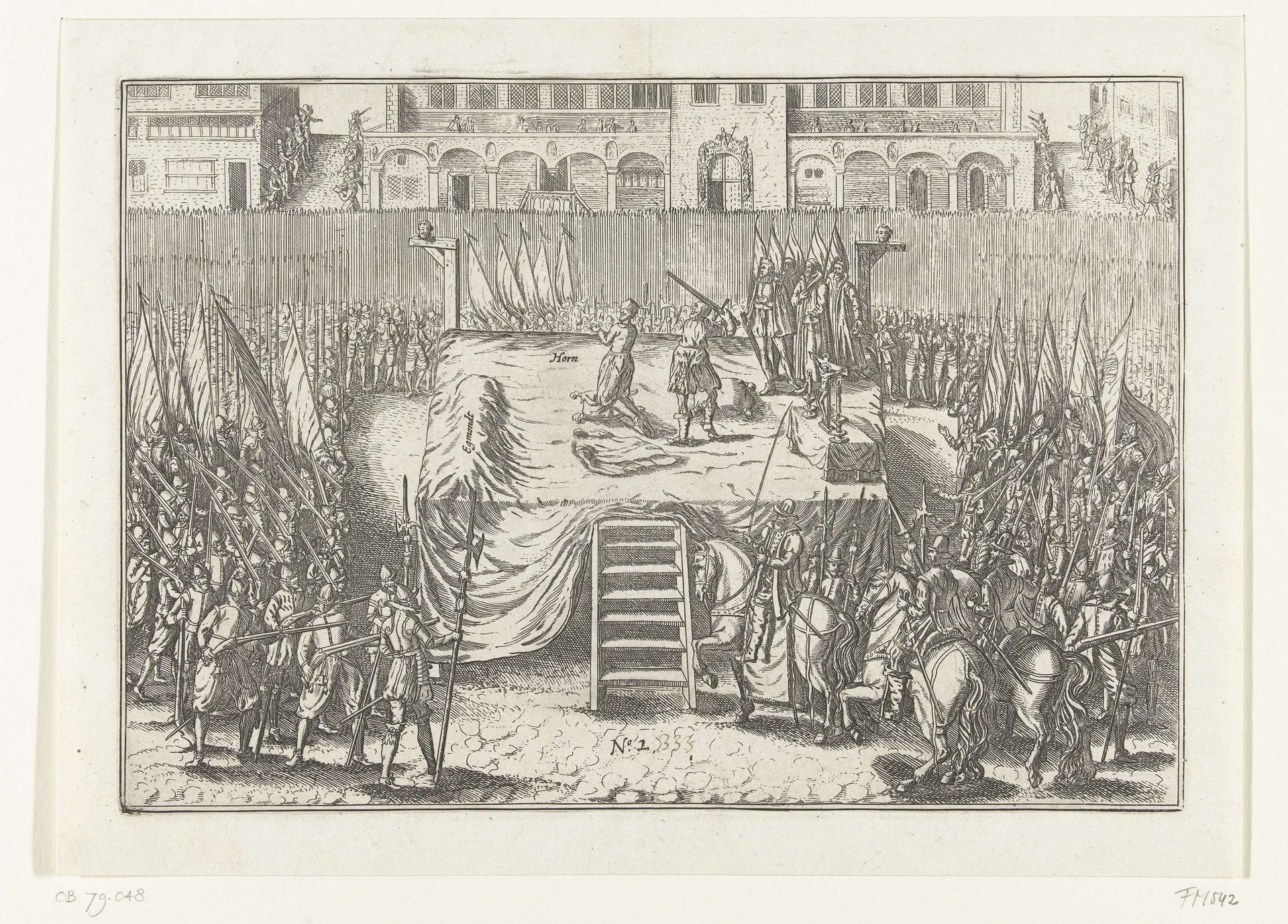 Onthoofding van Egmond en Horne, 1568 by Anonymous