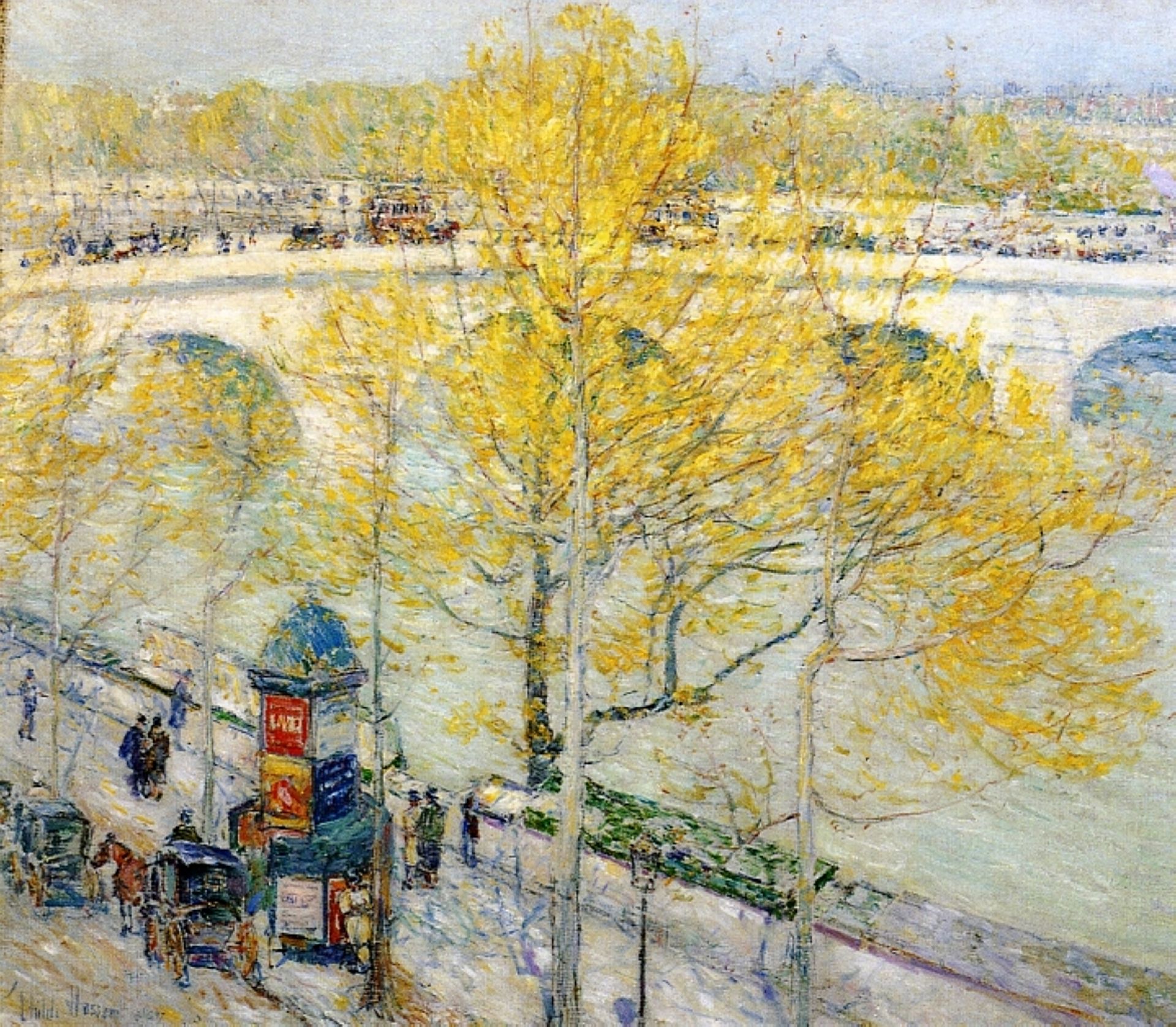 Pont Royal, Paris by Childe Hassam
