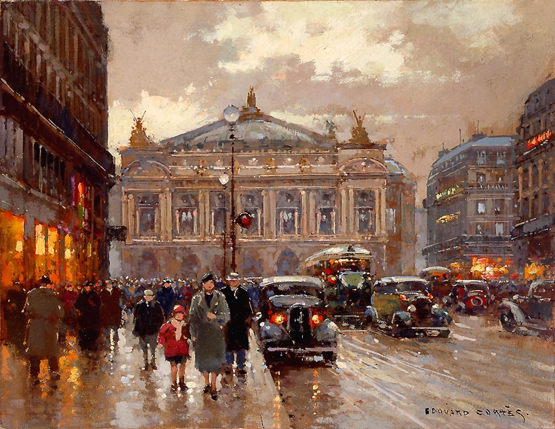 Place de l'Opera by Edouard Cortes